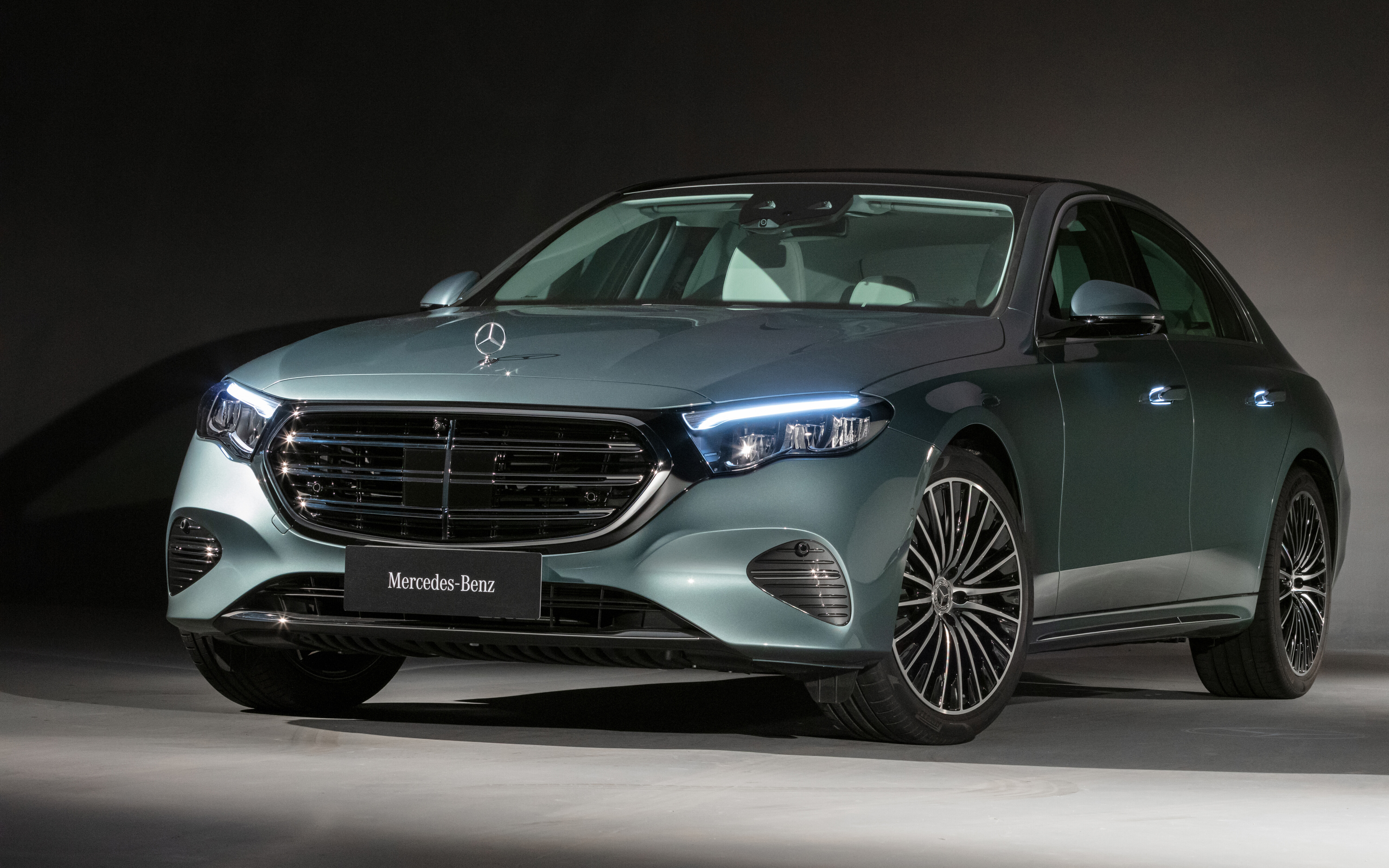 A high-resolution view of a luxury Mercedes-Benz E-Class sedan.