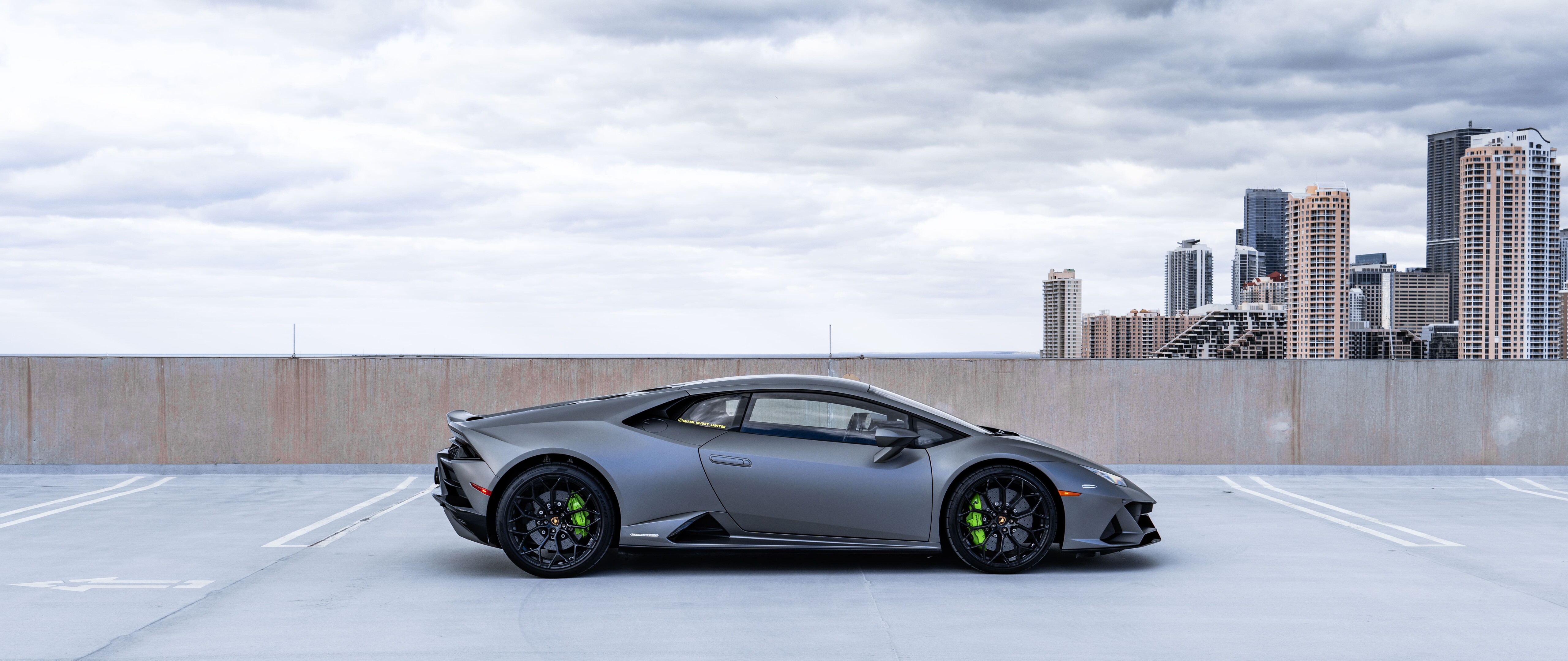 A sleek and powerful Lamborghini Huracán supercar displayed in a professional setting.