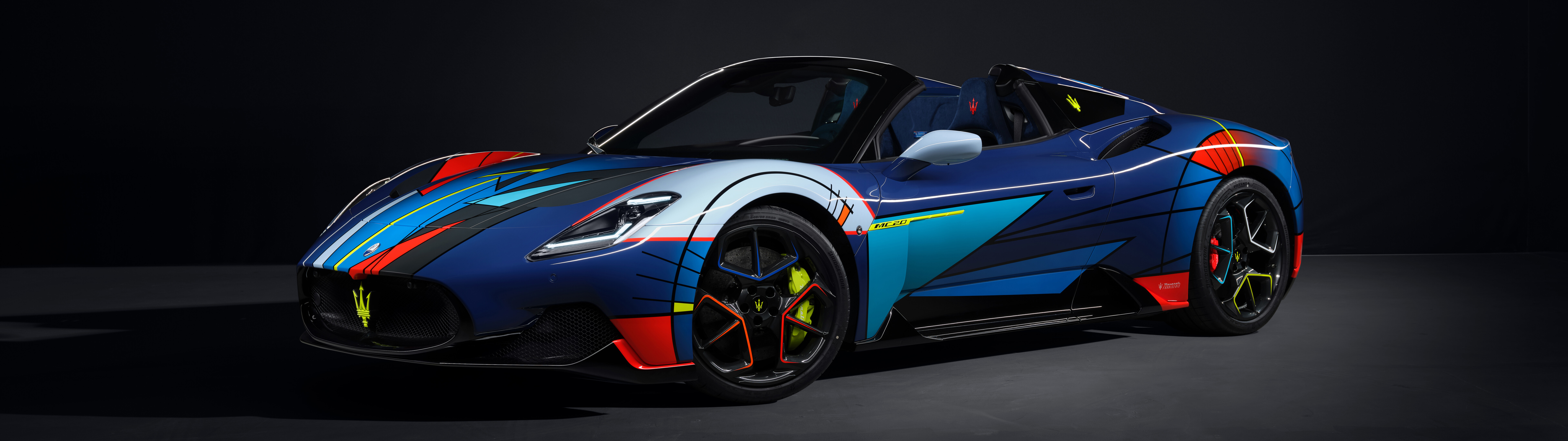 A high-performance Maserati MC20 supercar featuring a sleek, aerodynamic design and elegant Italian styling.