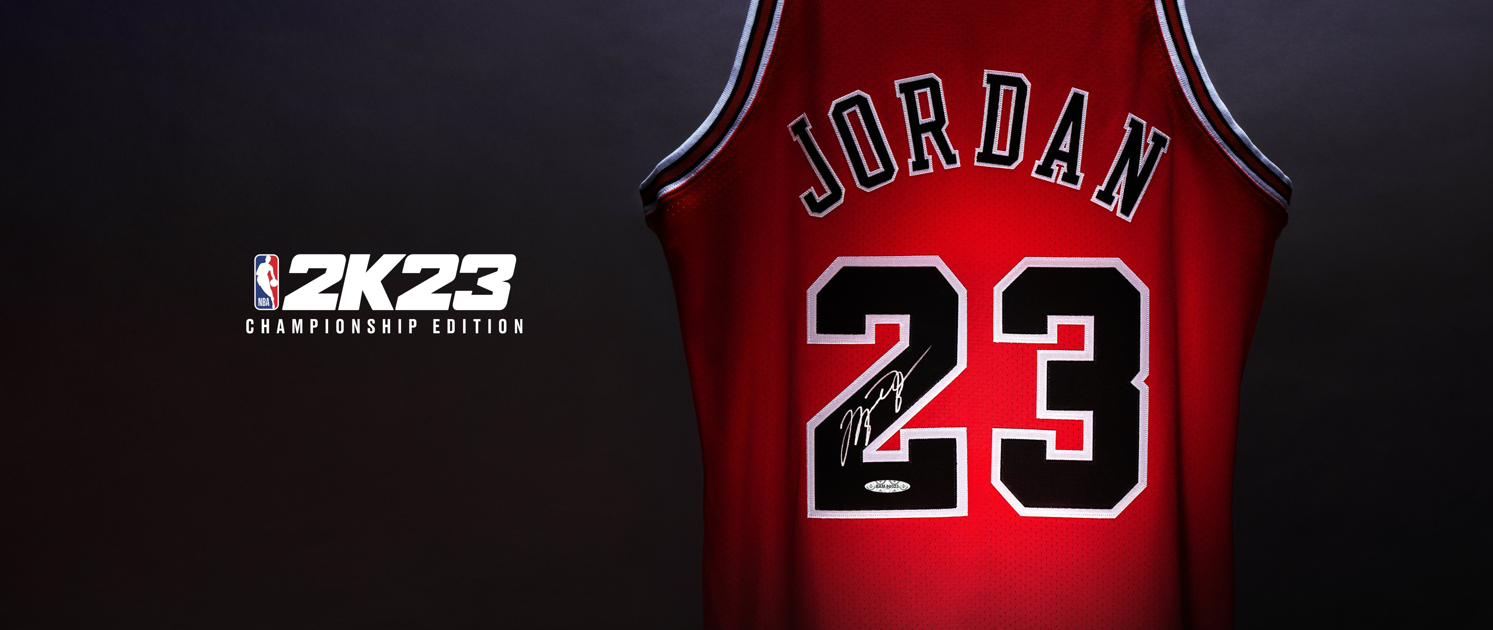 Cinematic close-up of a professional basketball player in an NBA 2K23 inspired video game render.