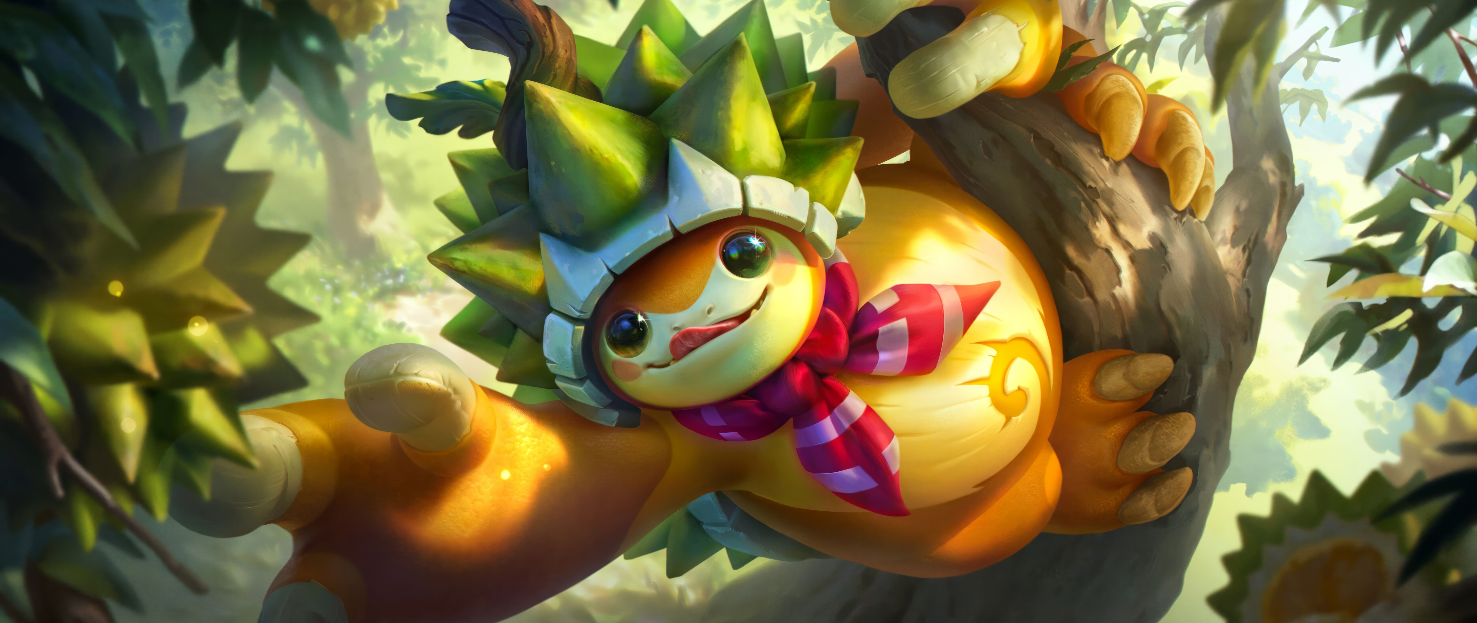 Rammus, the heavily armored armadillo champion from League of Legends, showcasing his signature spiked shell.