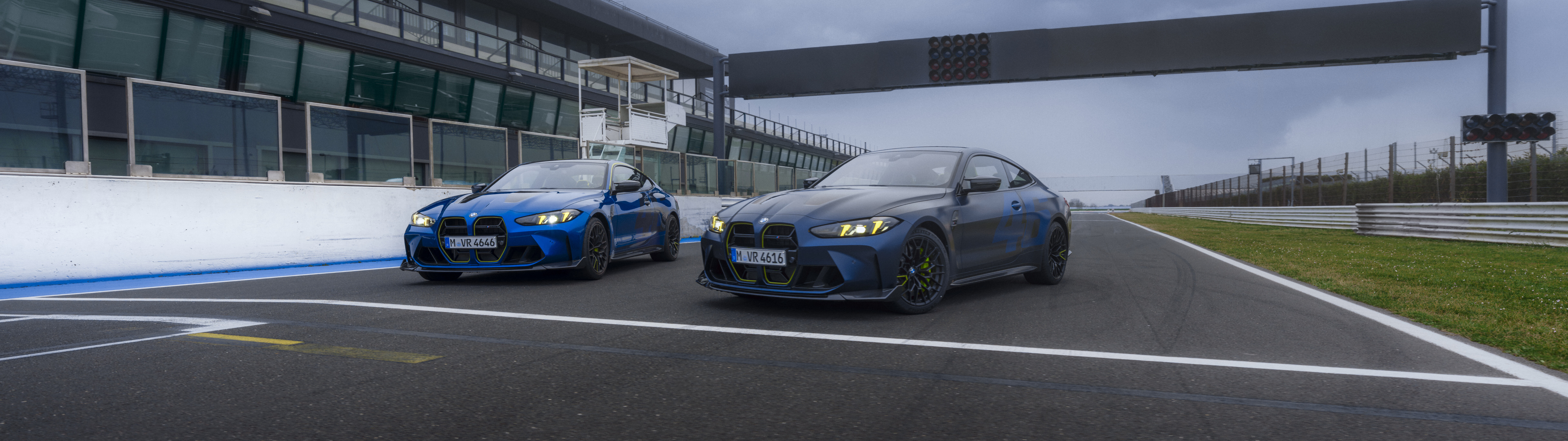 BMW M4 CS Edition with Valentino Rossi VR46 racing livery and colors.