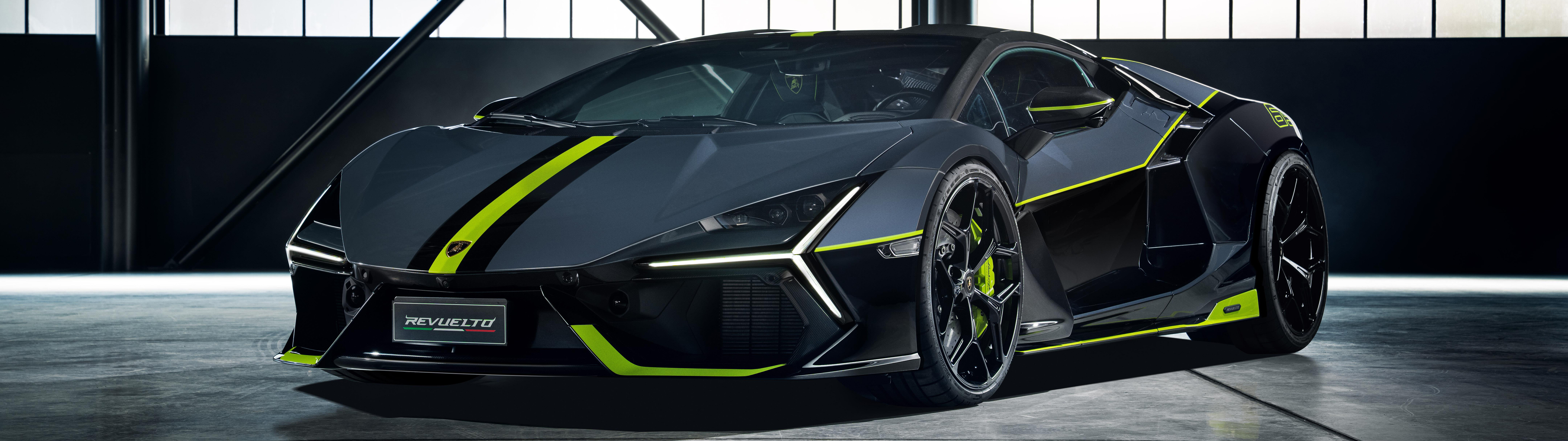 A sleek, all-black concept vehicle merging the aerodynamic design of a Ducati Panigale V4 with the aggressive silhouette of a Lamborghini supercar.