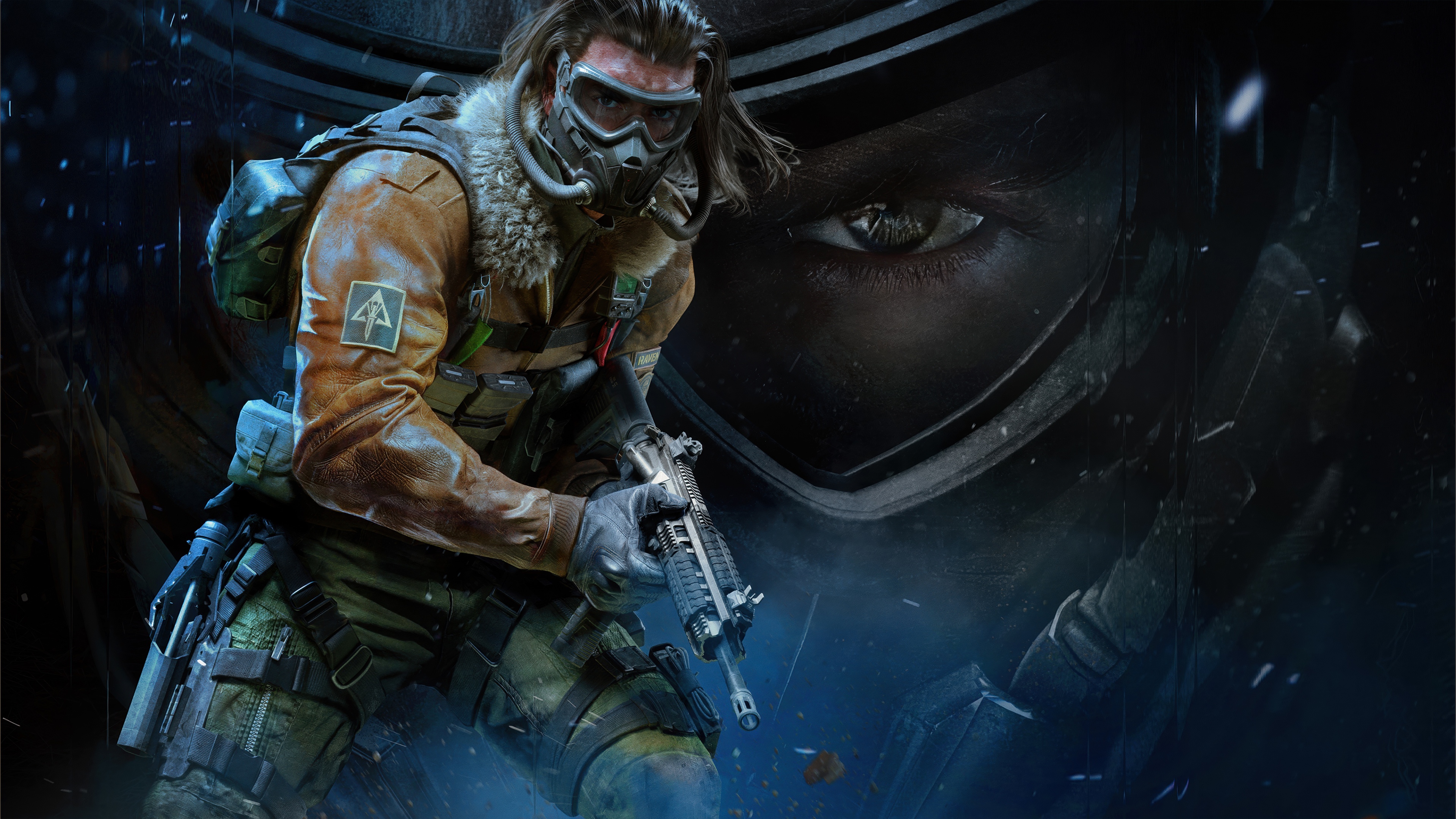 A soldier in advanced military tactical gear and futuristic combat equipment from Call of Duty: Black Ops 7, Season 3.