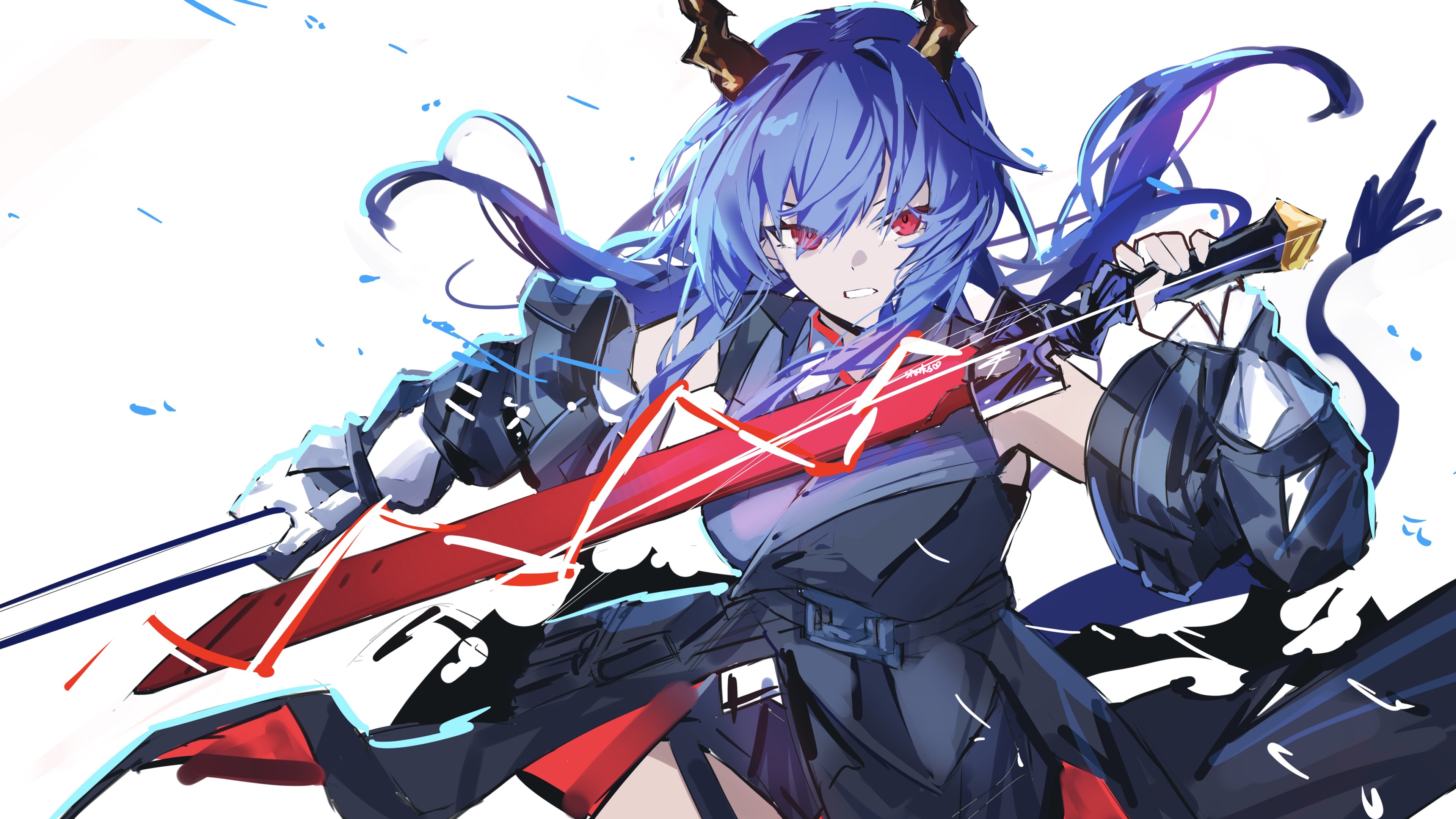 Immagini ad alta risoluzione (5K) di personaggi femminili in stile anime tratte dal gioco Arknights.