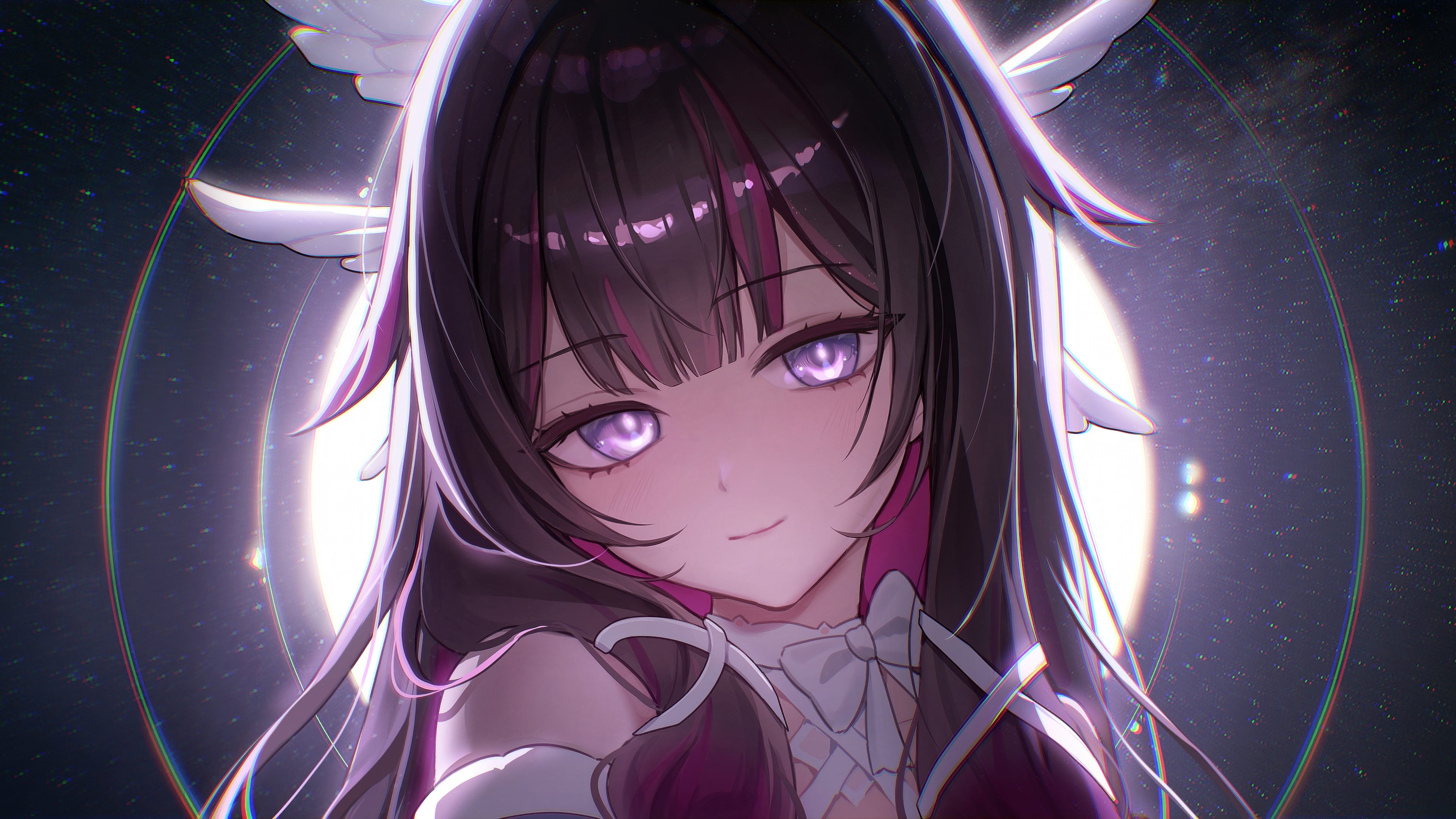 A high-resolution anime-style portrait of Columbina from Genshin Impact.