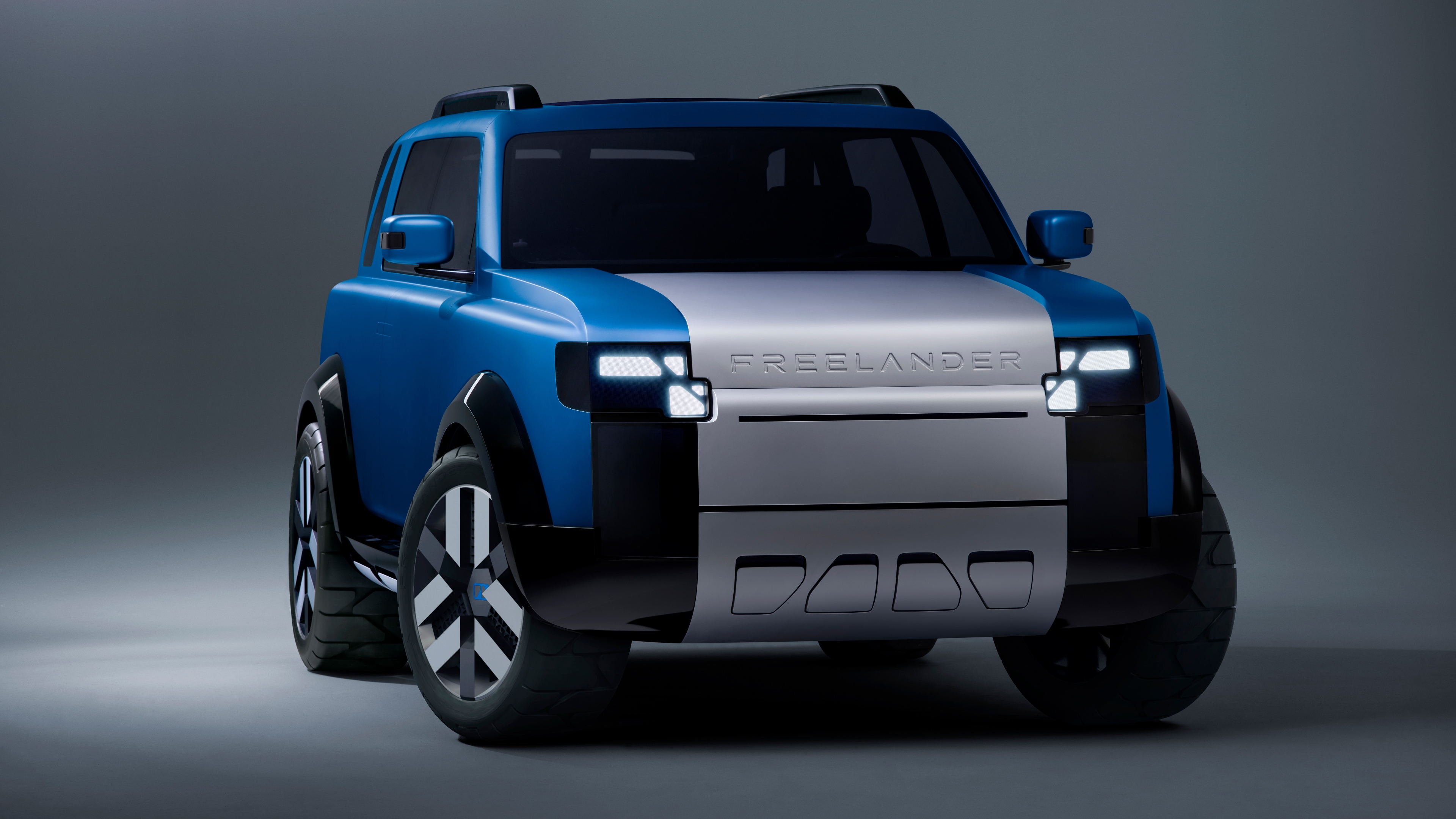 A high-resolution, detailed view of a modern electric SUV with a polished, aerodynamic body.