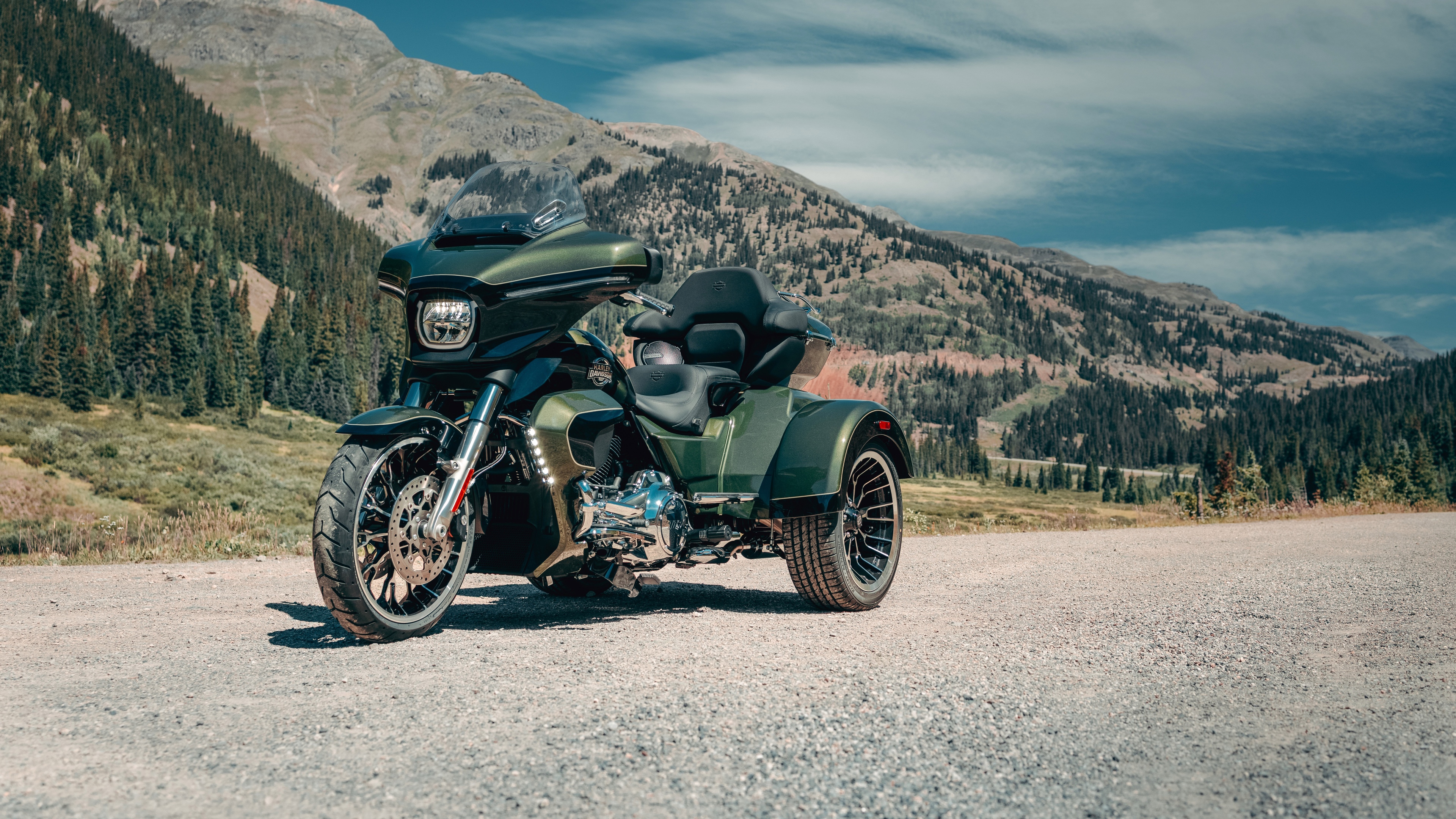 A high-resolution, ultra-detailed view of a futuristic Harley-Davidson Street Glide motorcycle with advanced technology and sleek design.