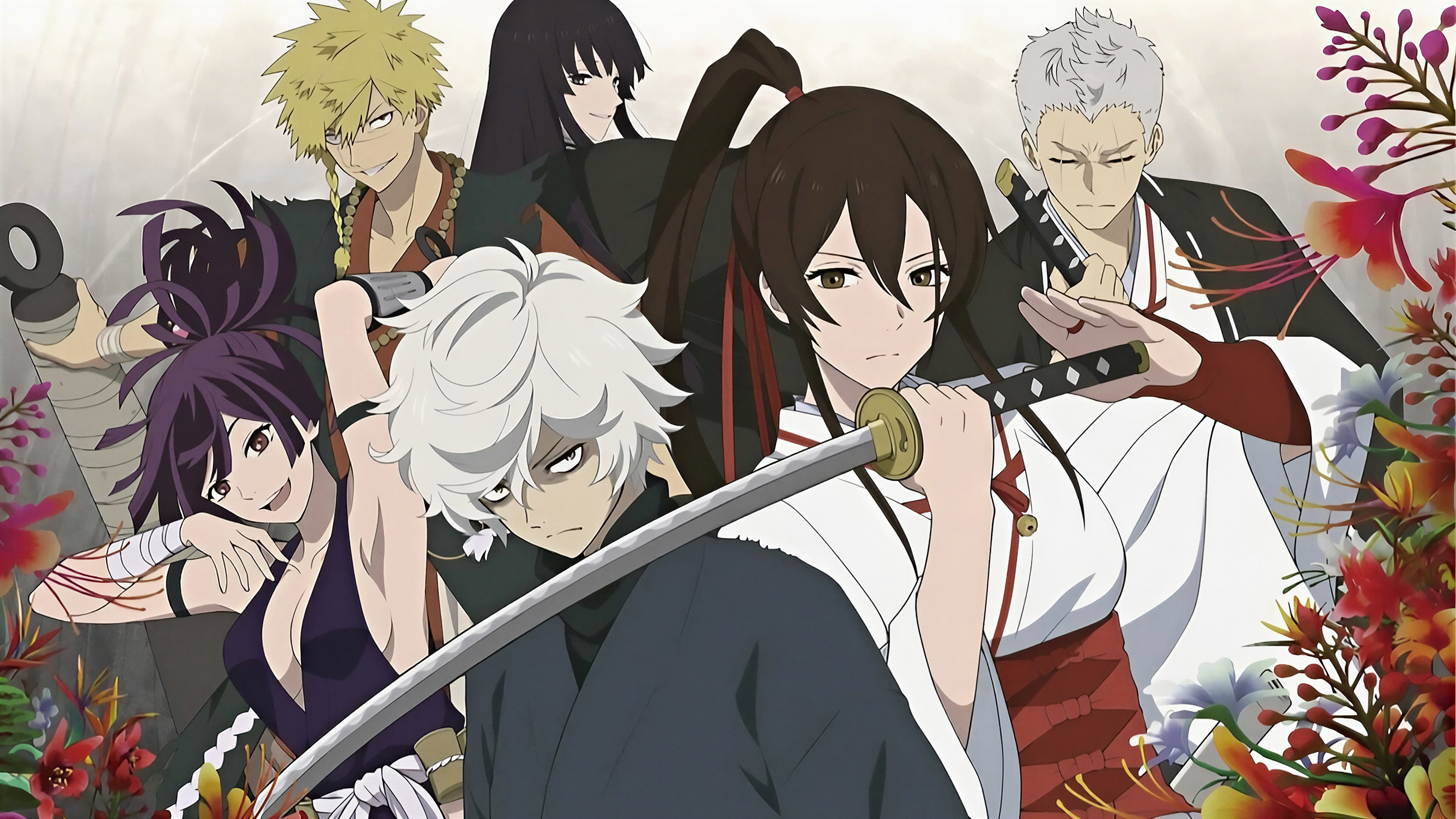 Anime poster featuring Gabimaru the Hollow from Hell's Paradise: Jigokuraku