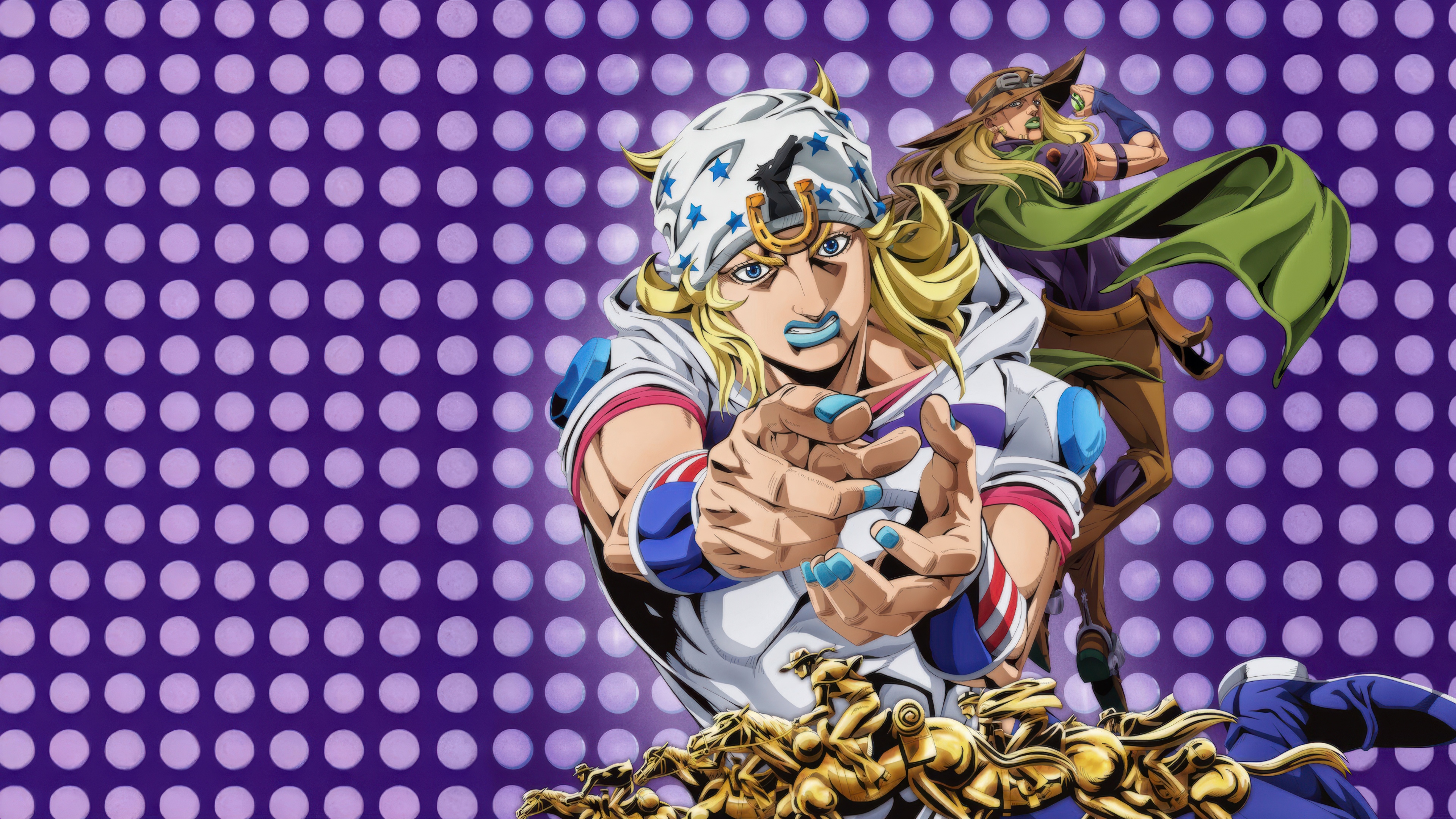 Johnny Joestar e Gyro Zeppeli, tratti da JoJo's Bizarre Adventure: Steel Ball Run.