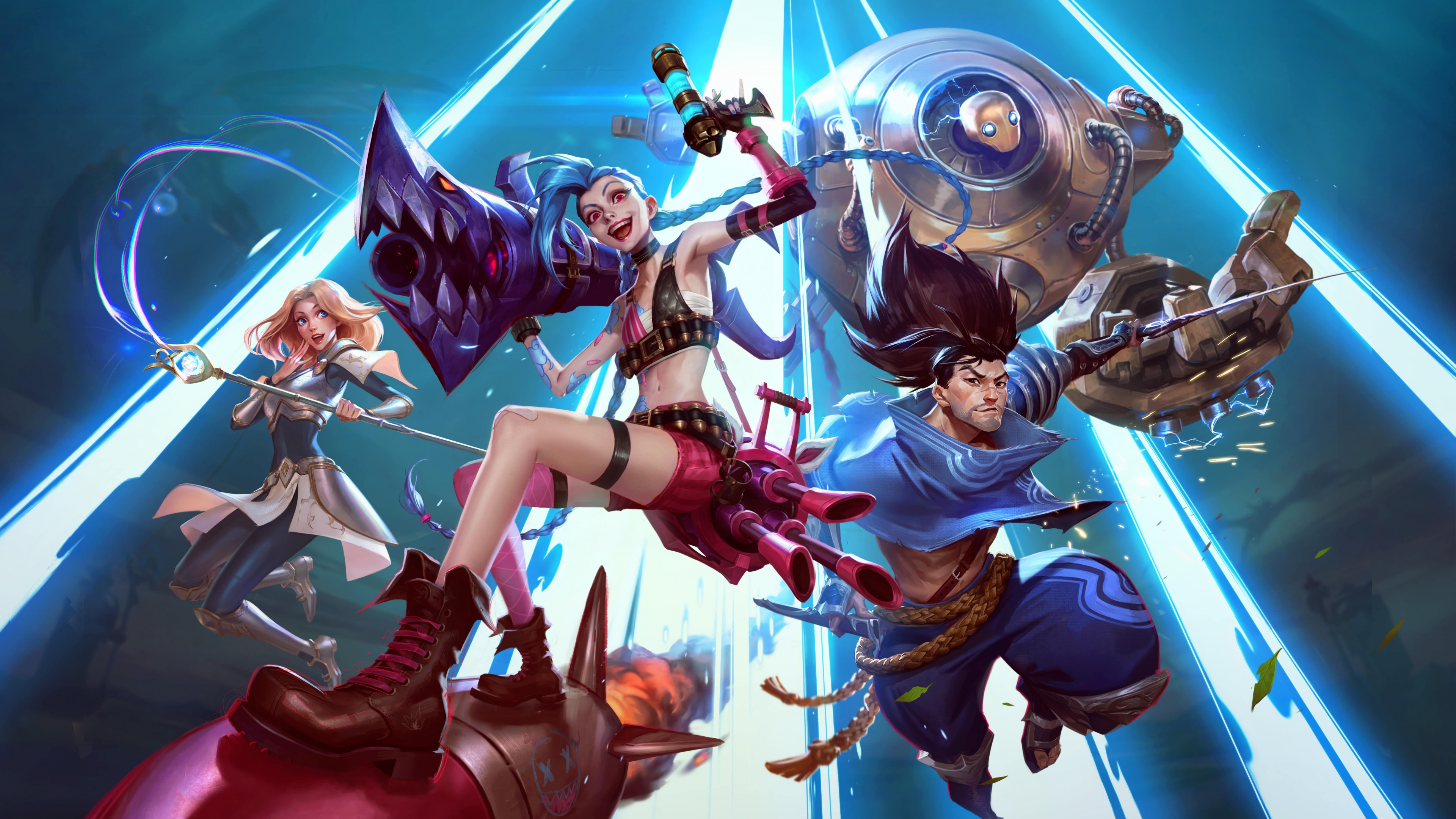 Lux and Jinx characters from the game League of Legends: Wild Rift