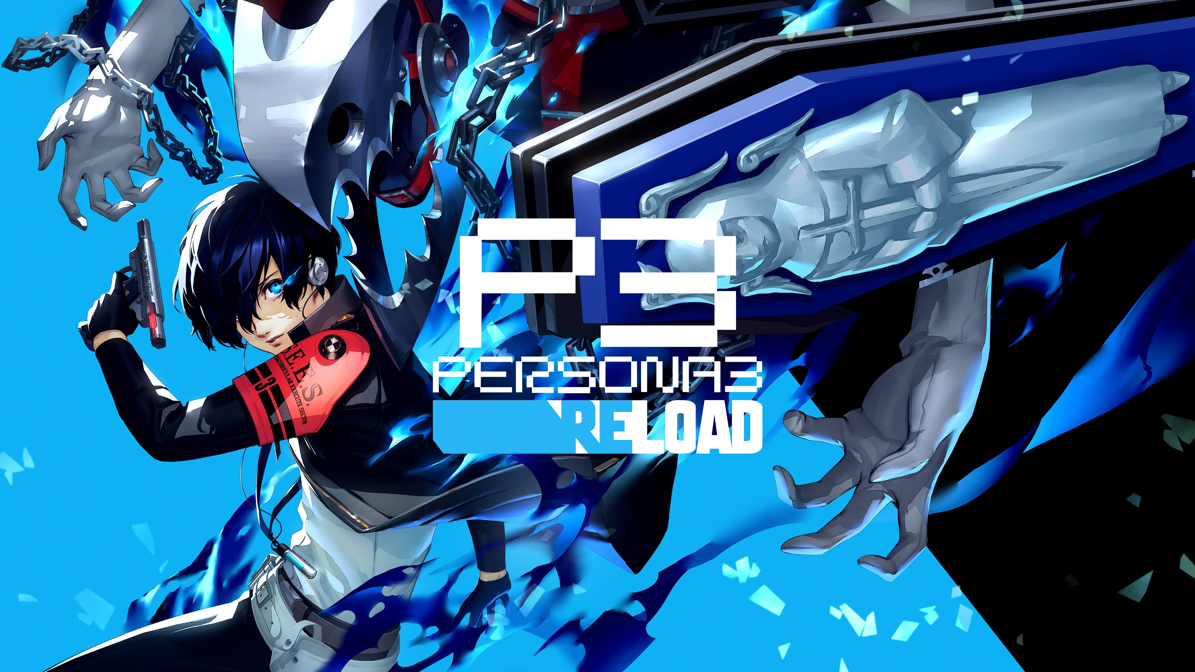 A high-resolution character portrait of Makoto Yuki from the video game Persona 3 Reload in official game art style.