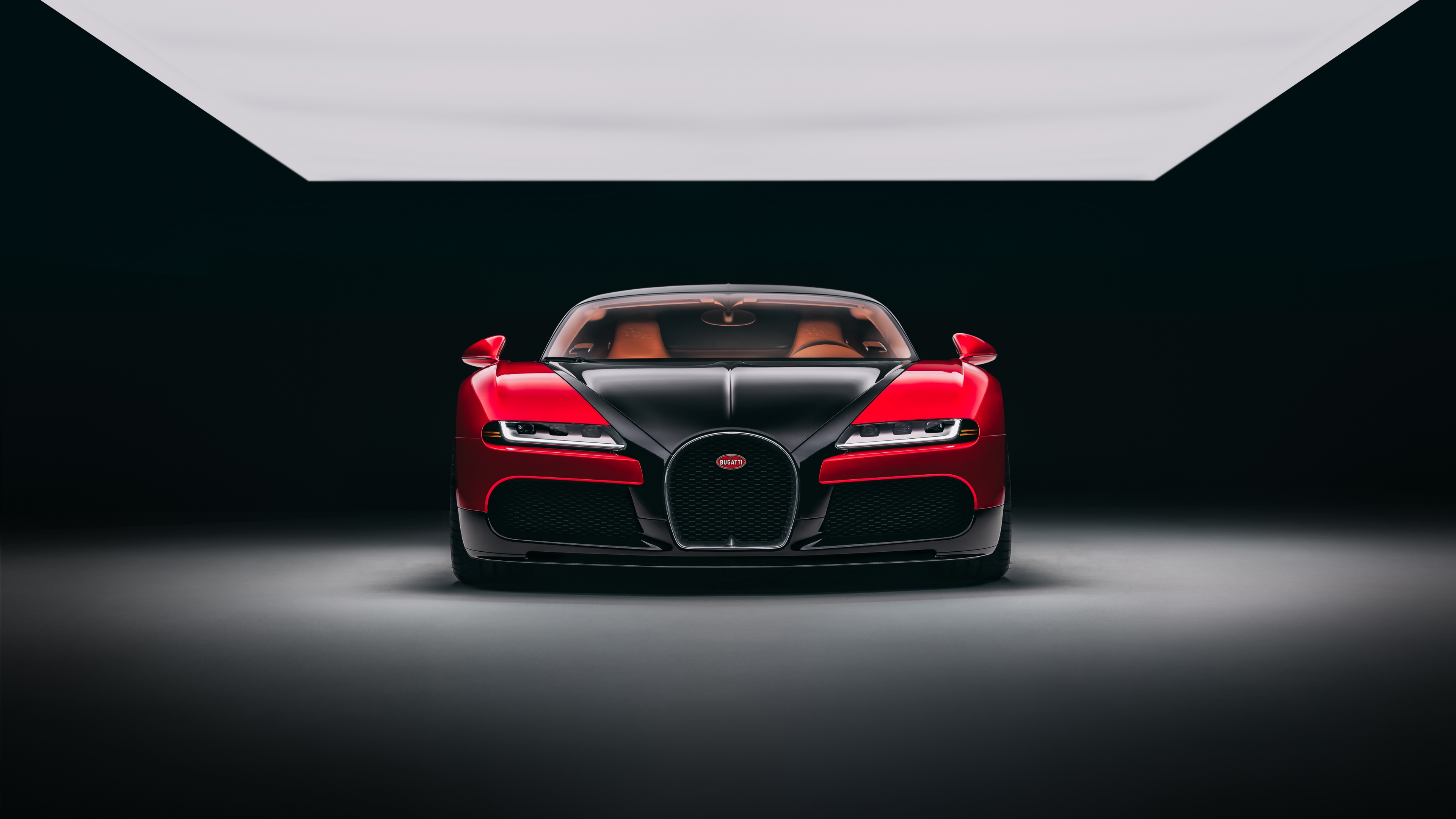A futuristic 2026 Bugatti Veyron one-off hypercar concept featuring sleek lines and a dark, minimalist background.