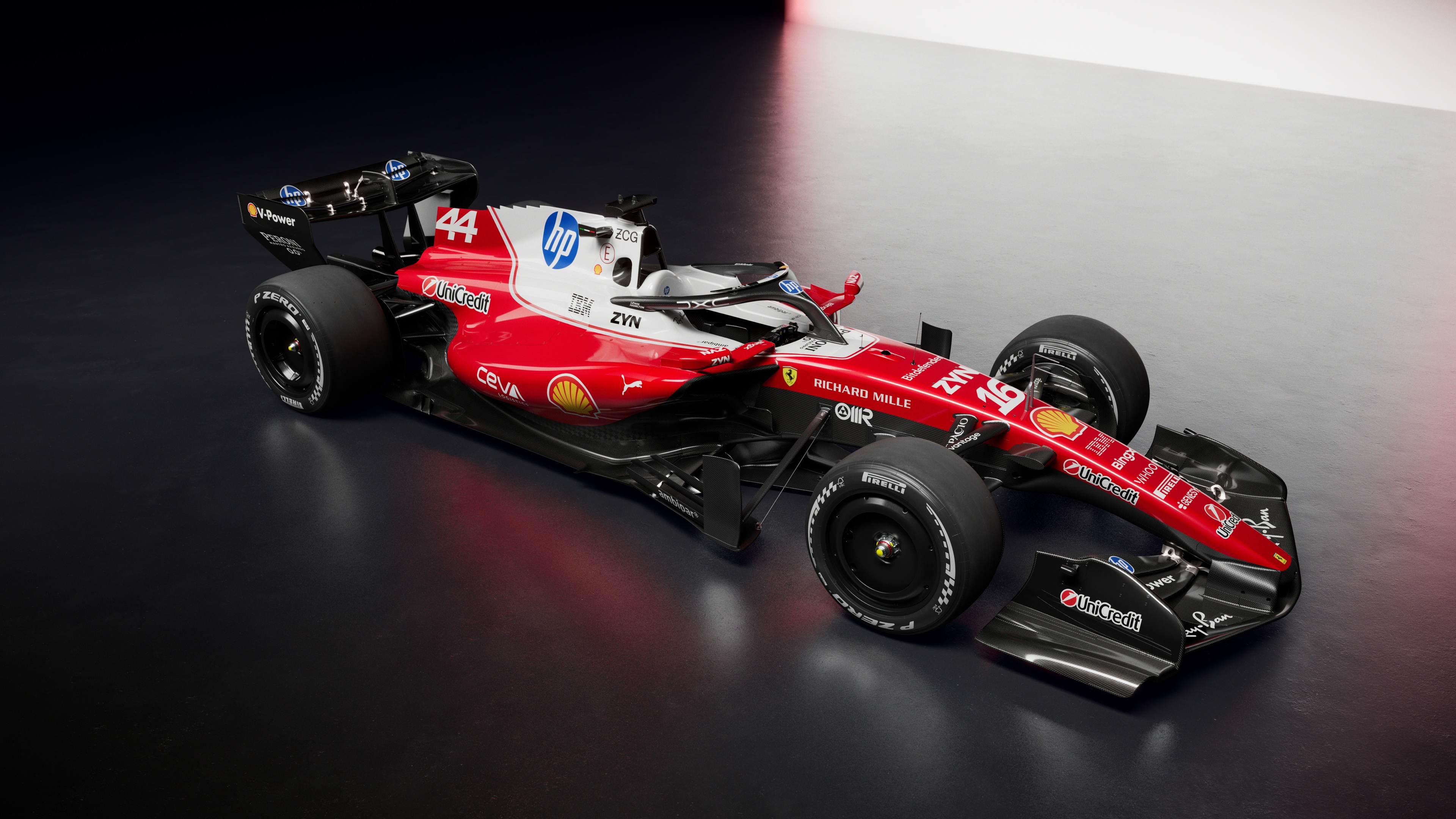 Futuristic 2026 Formula One racing cars captured in extreme detail on a professional race circuit.