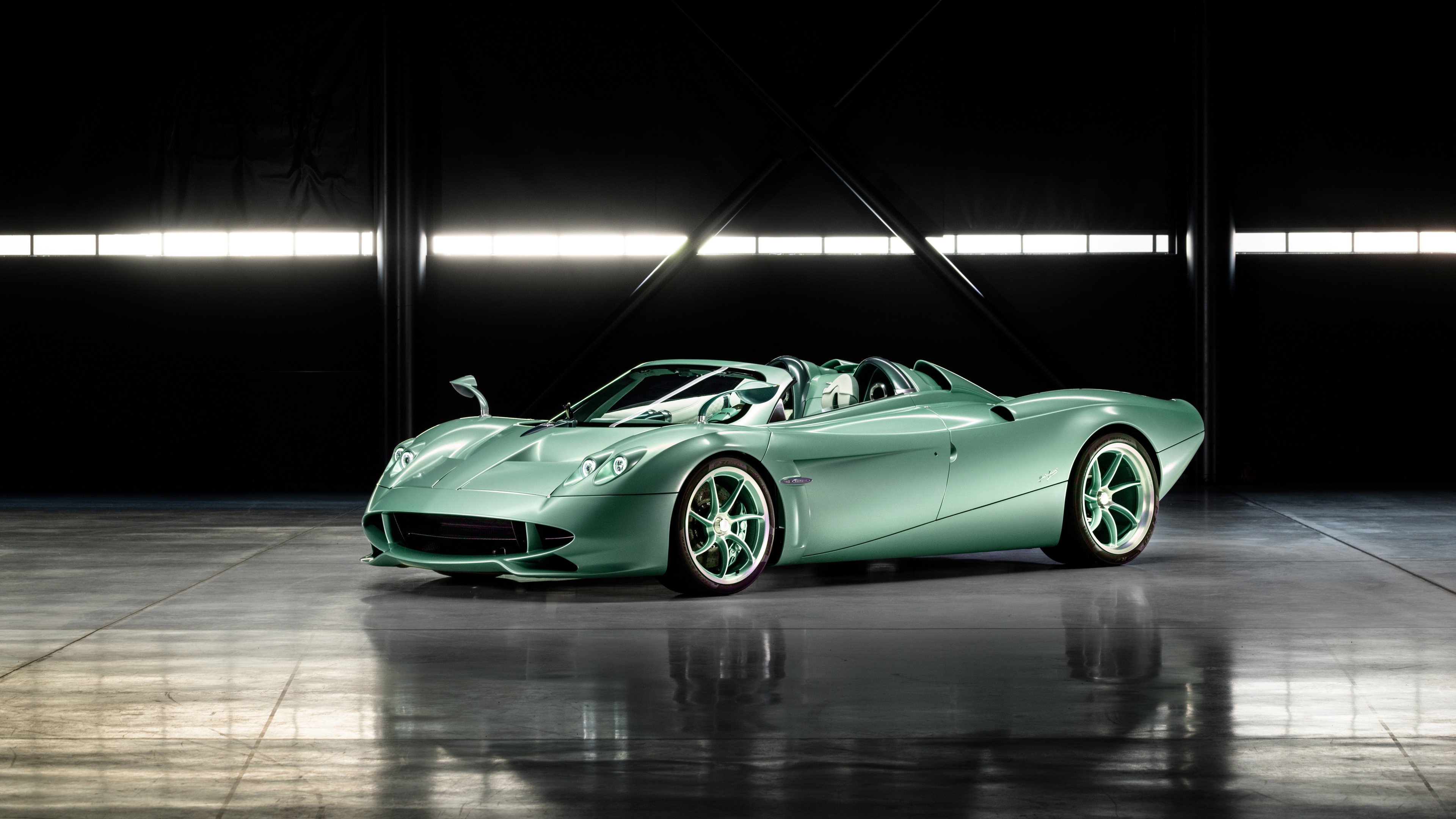A futuristic 2026 hypercar with advanced aerodynamic bodywork and glowing LED accents.