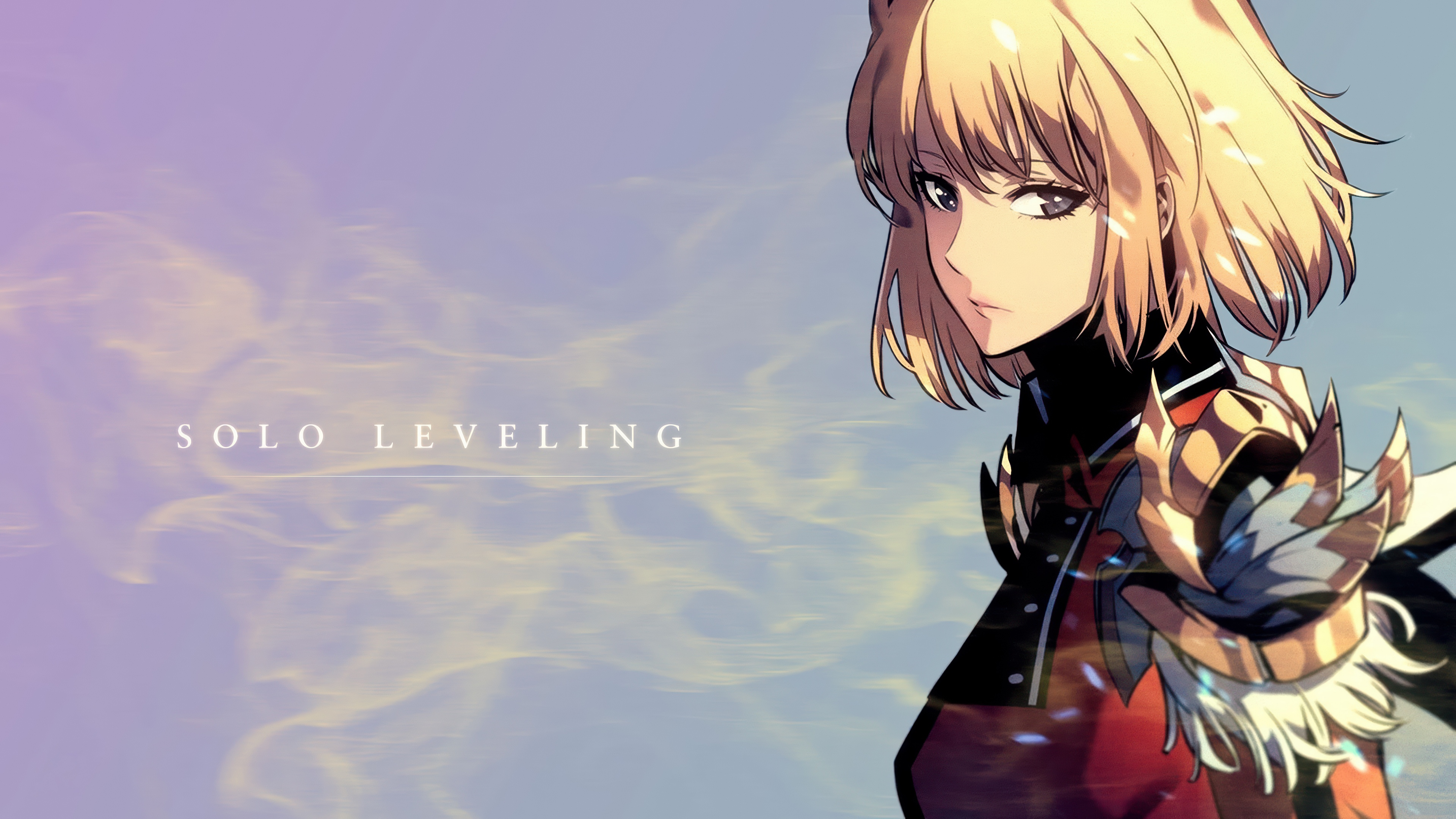 High-resolution anime illustration of Cha Hae-in from Solo Leveling.