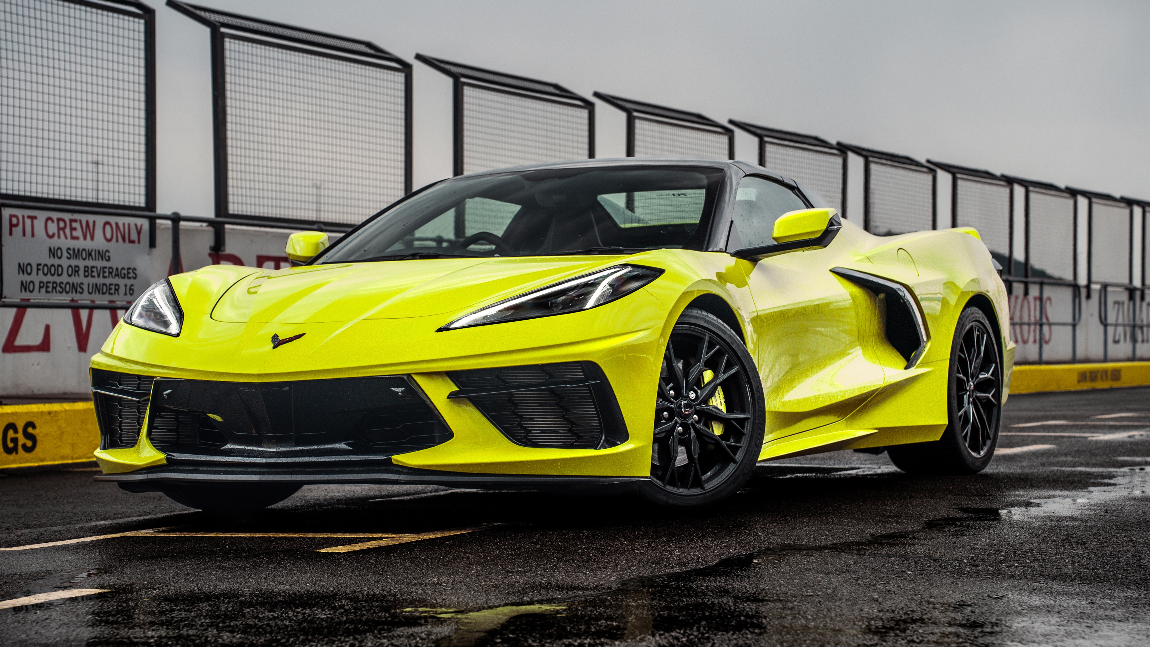 A high-detail, 5K resolution shot of a Chevrolet Corvette Stingray Z51 convertible showcasing its aerodynamic design and luxury finish.