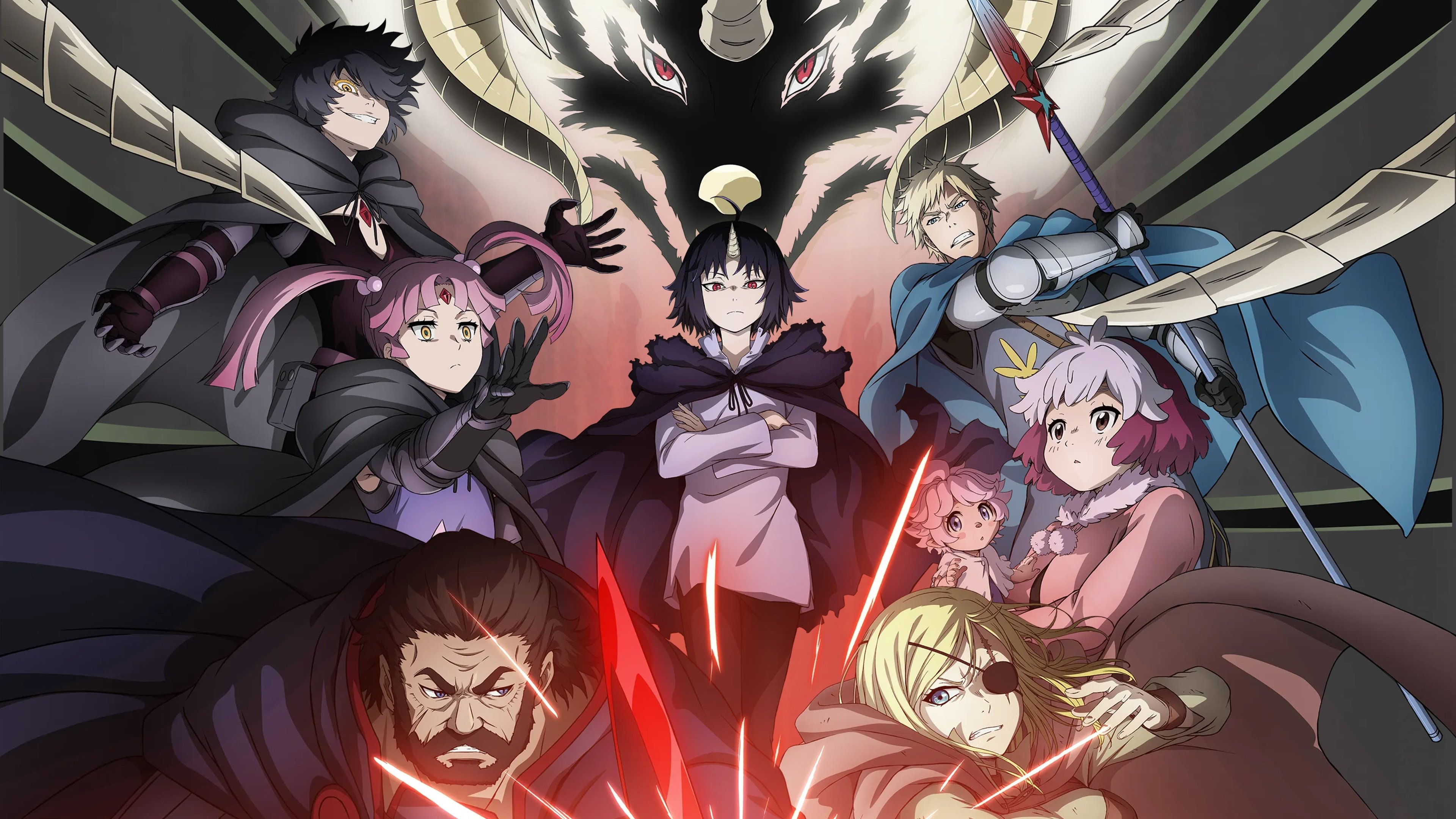 Character poster featuring Clevatess from the 2025 anime series Clevatess: The King of Beasts and the Secret of the Sage.