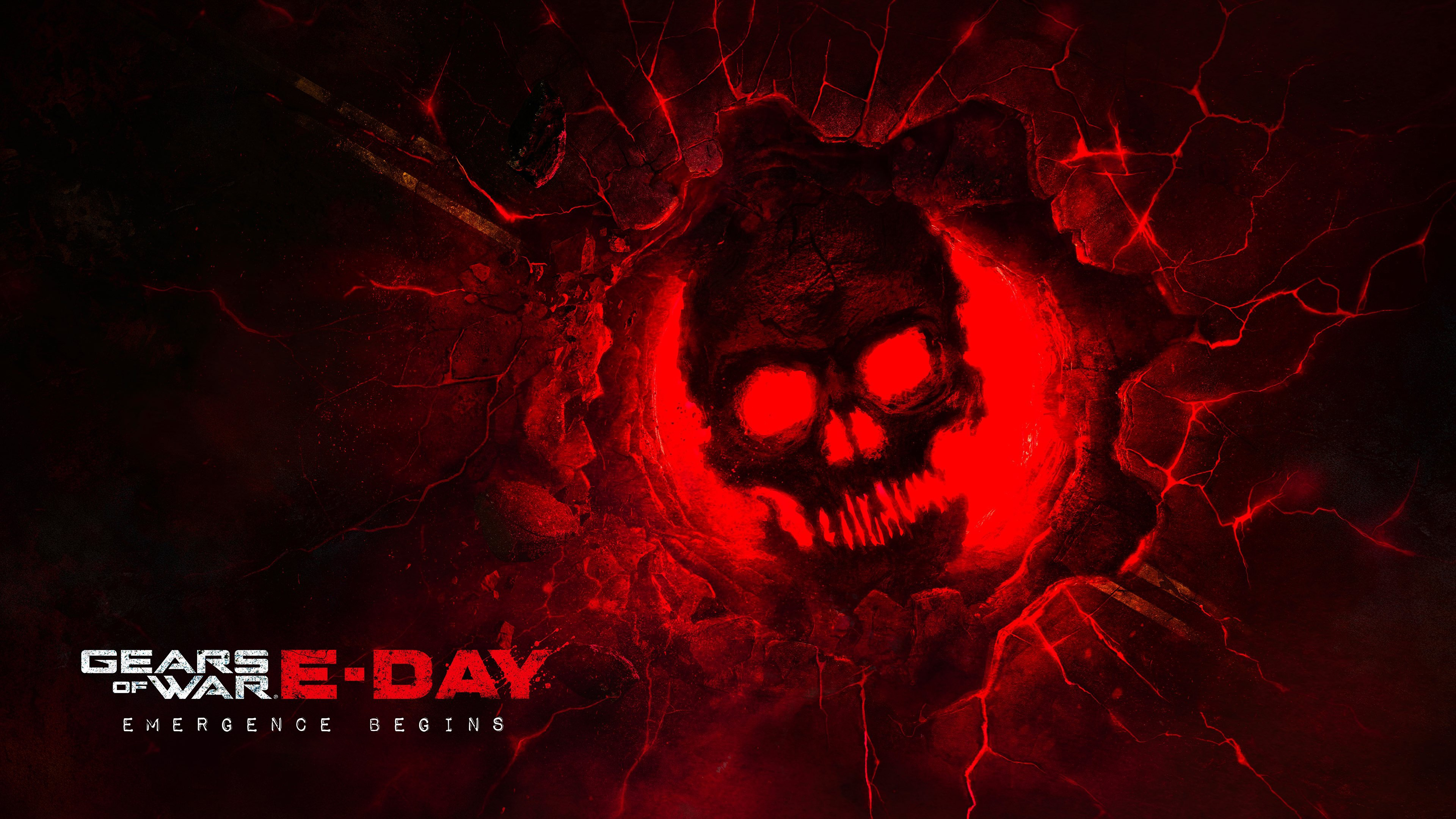 Dramatic key art for Crimson Omen featuring a vibrant red background and cinematic lighting for the 2026 Games.