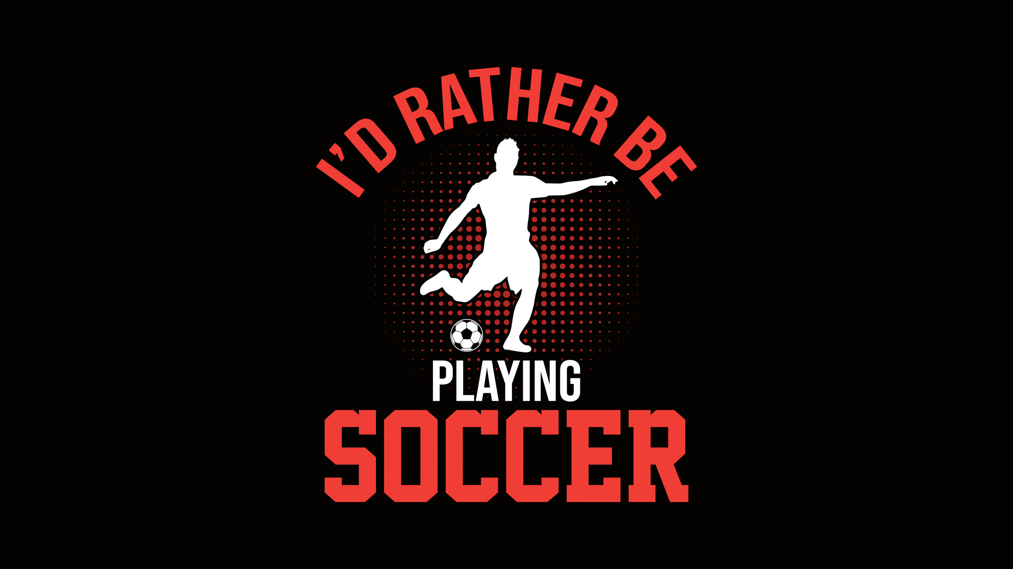 A professional soccer player dribbling a ball against a solid black background, designed for high-contrast AMOLED screens.