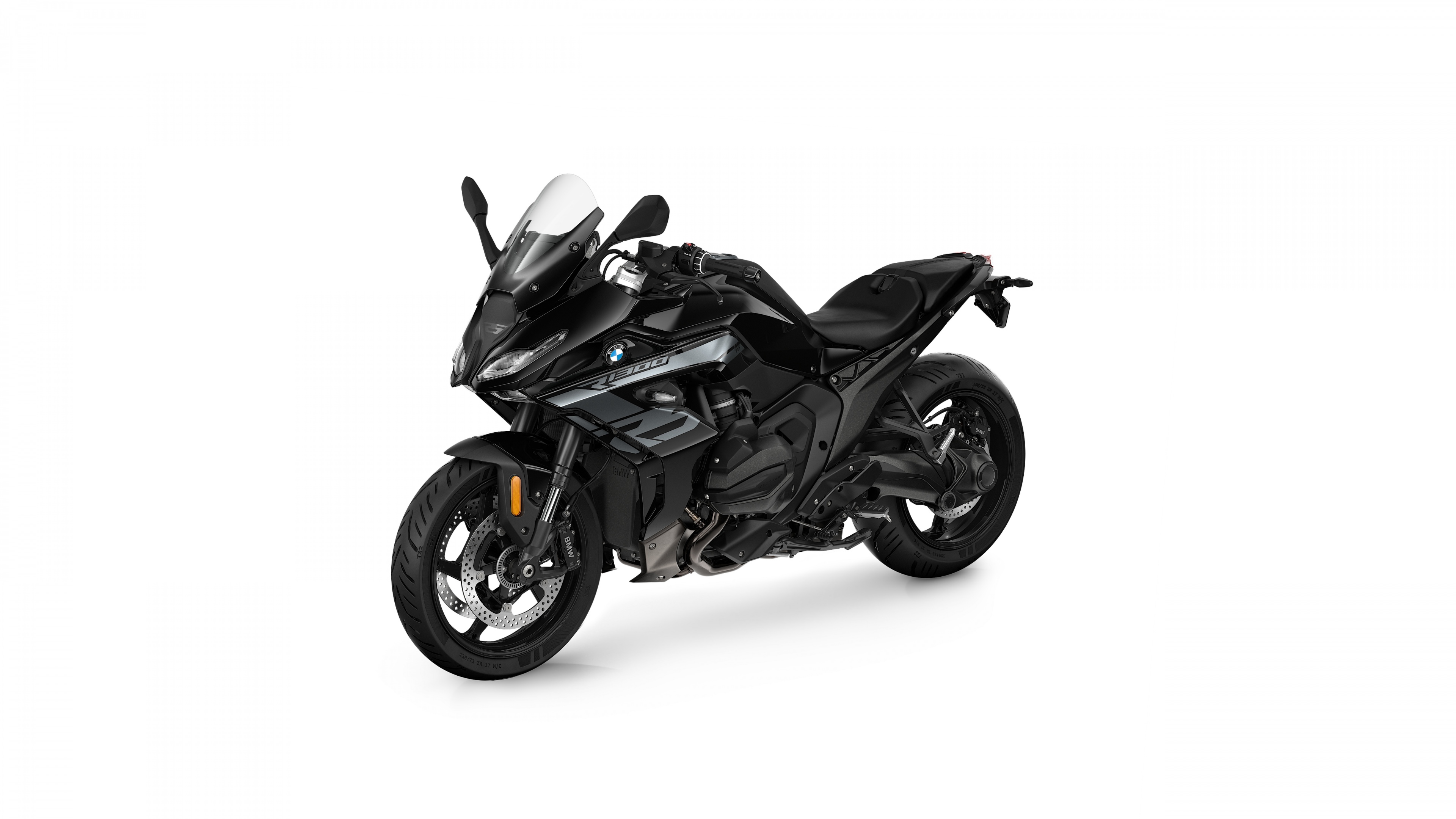 A high-resolution 5K image featuring a modern, aerodynamic sports bike isolated on a clean white background.