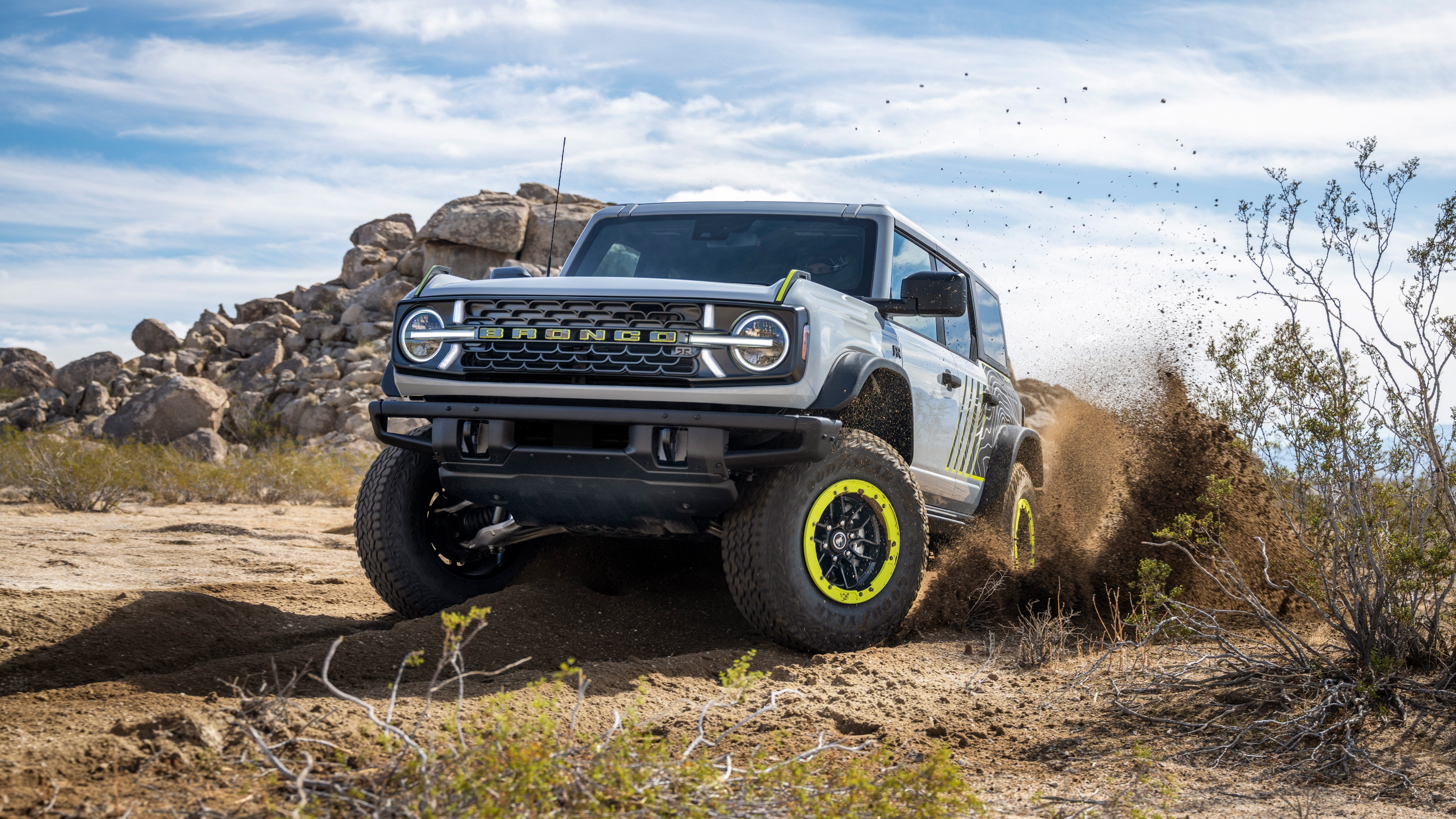 A highly detailed, futuristic 2027 off-road SUV designed for rugged landscapes and extreme adventures.