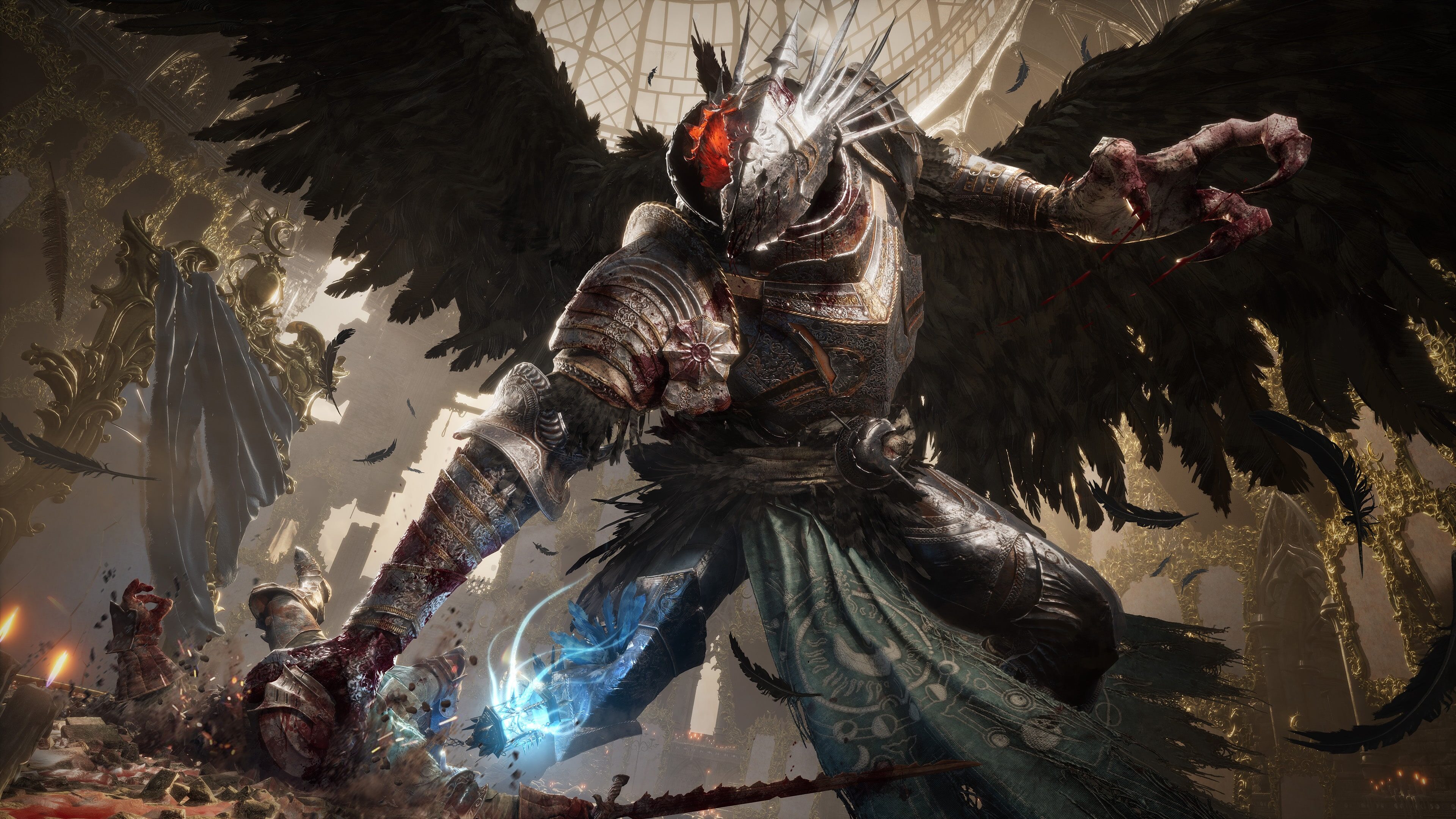 A cinematic gameplay screenshot from the dark fantasy action RPG Lords of the Fallen II