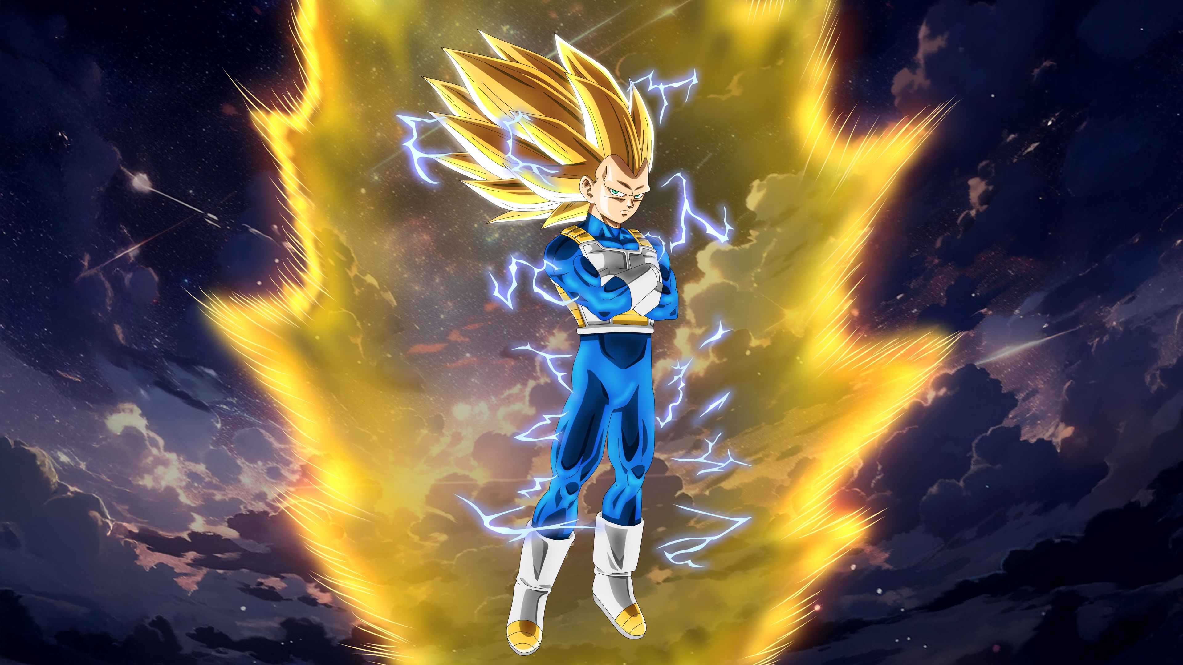 Vegeta in Super Saiyan form from Dragon Ball