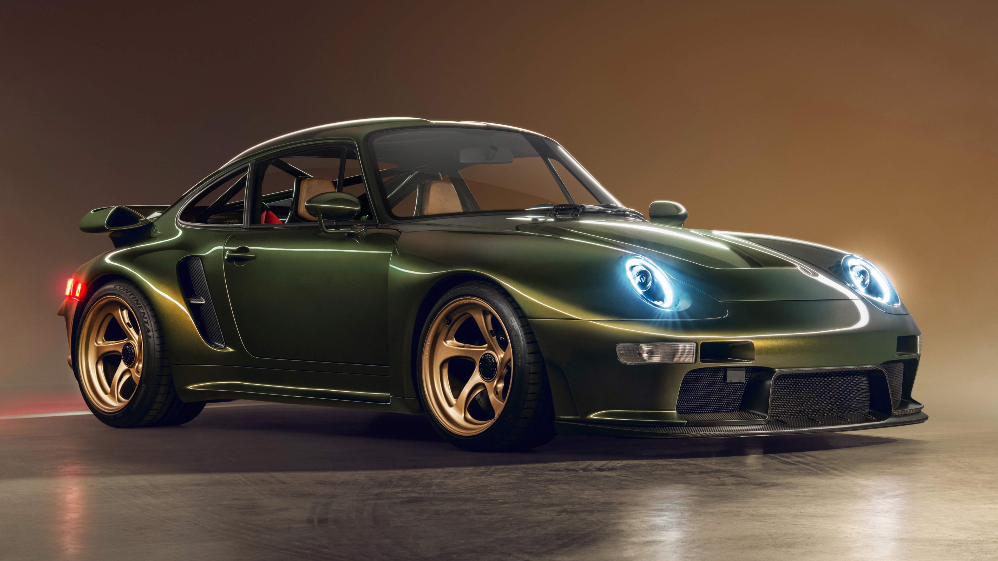A high-resolution, detailed view of a classic Porsche 911 sports car showcasing its iconic design and polished exterior.