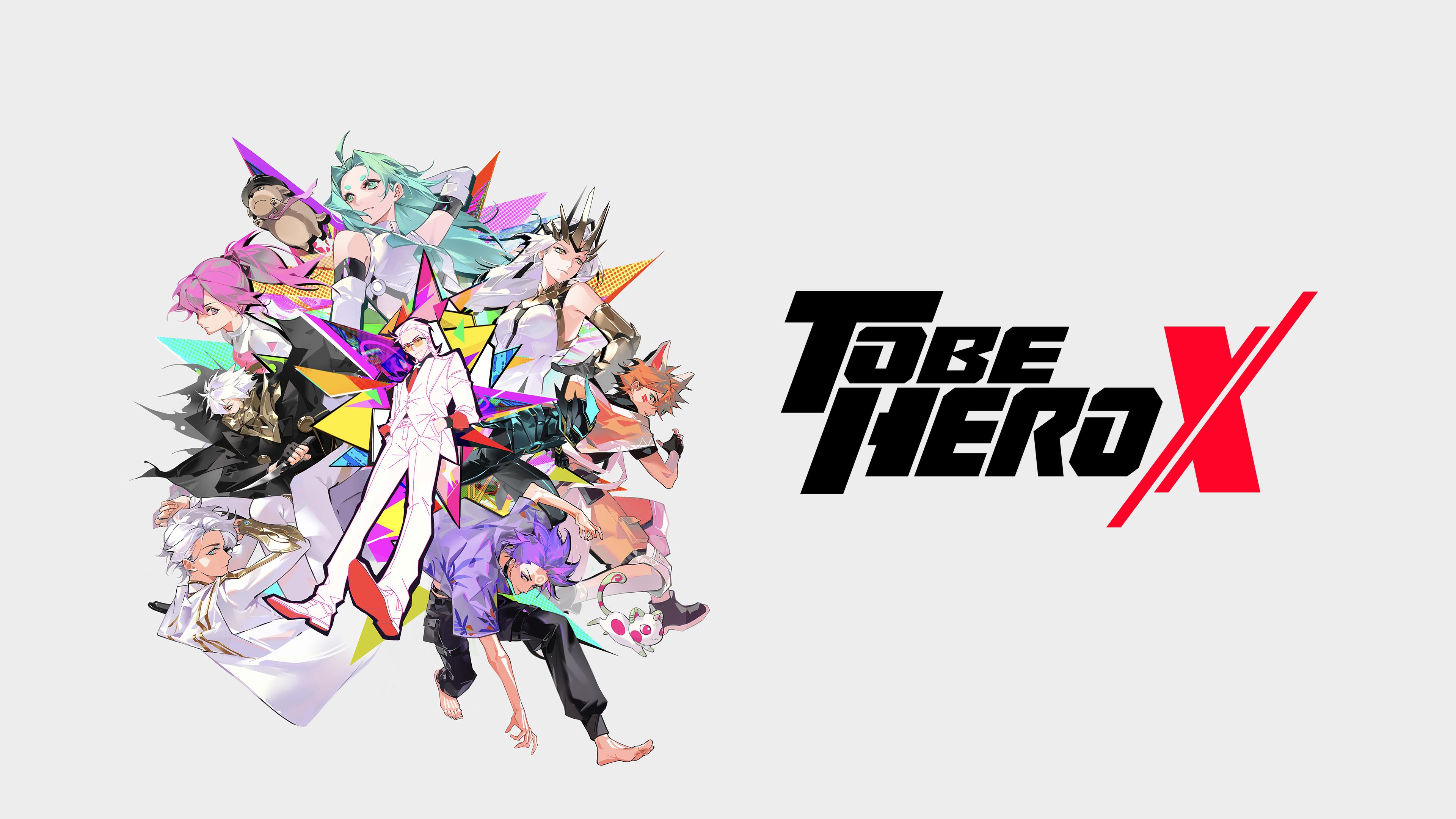 A stylized anime character from the series To Be Hero X presented on a clean white background, poster format.