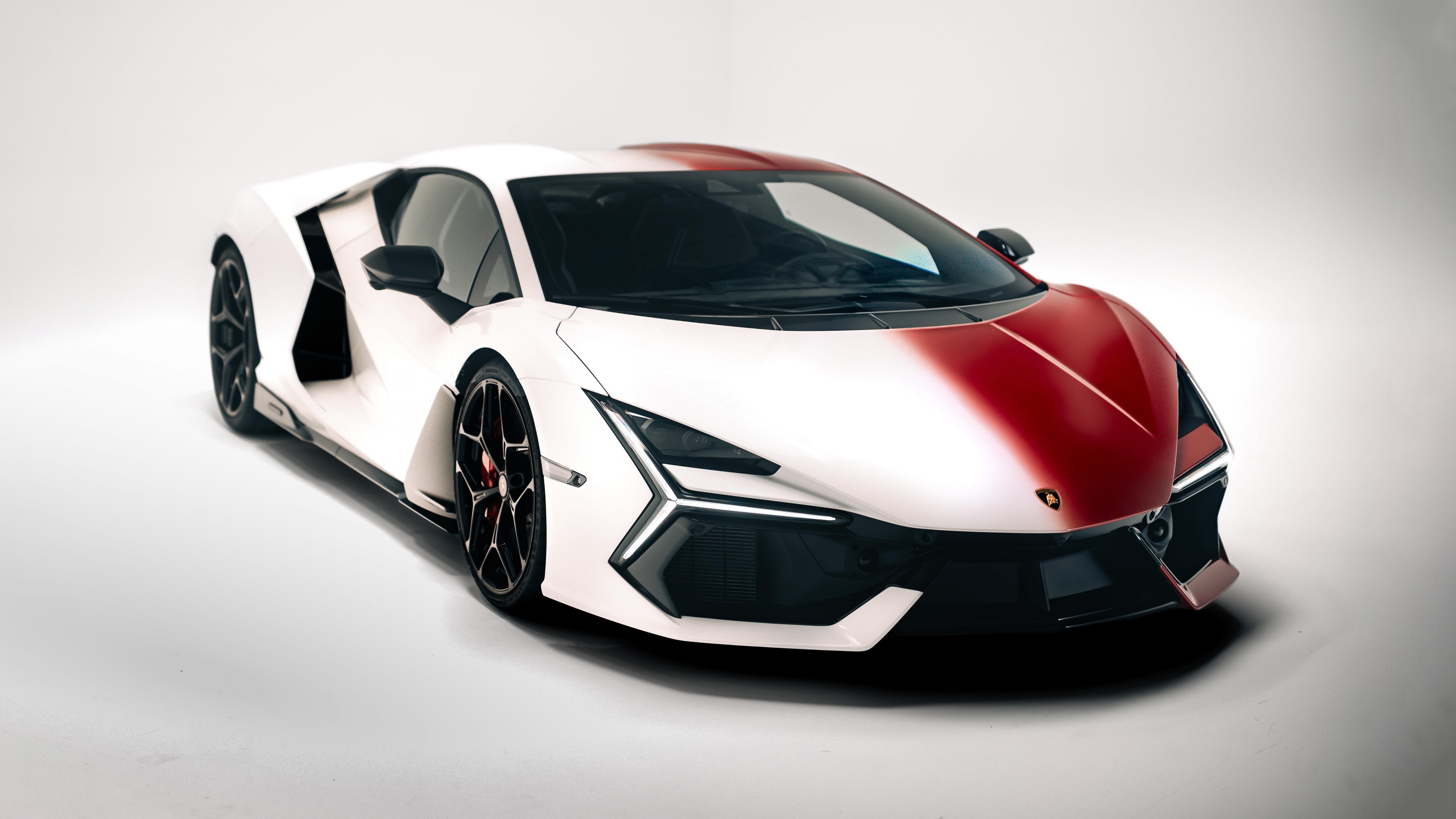 A futuristic Lamborghini Revuelto supercar featuring anime-style aesthetic enhancements, hyper-detailed 8K rendering, and cinematic lighting.