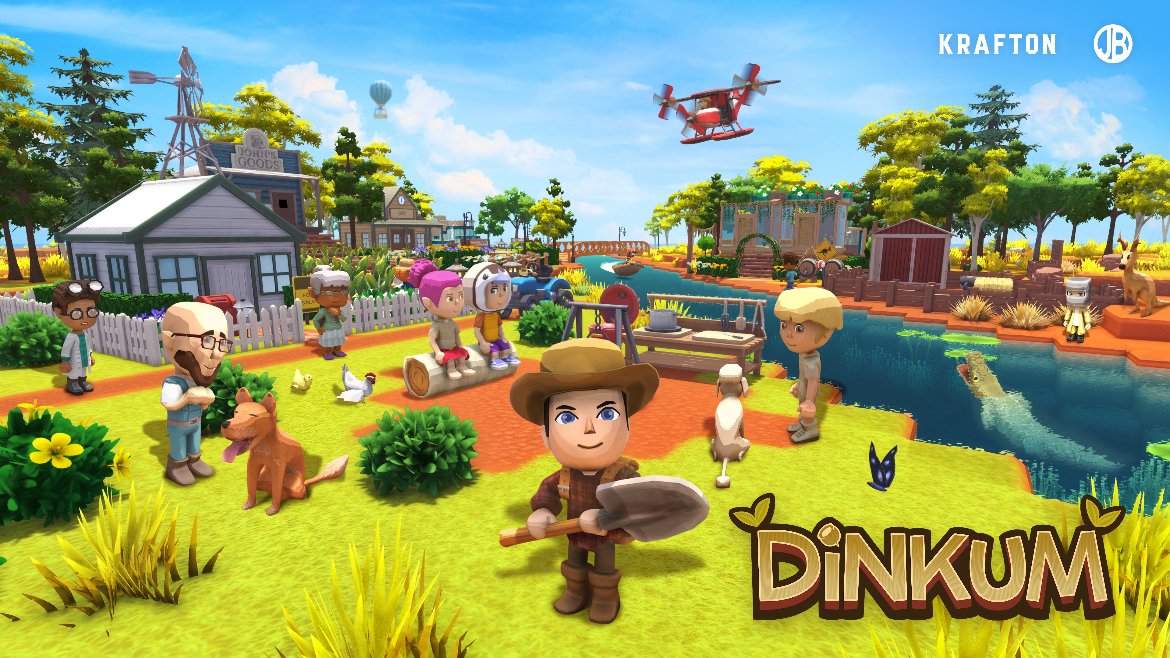 A vibrant, heroic character in a colorful and expansive video game environment, designed in the style of Nintendo Switch key art.