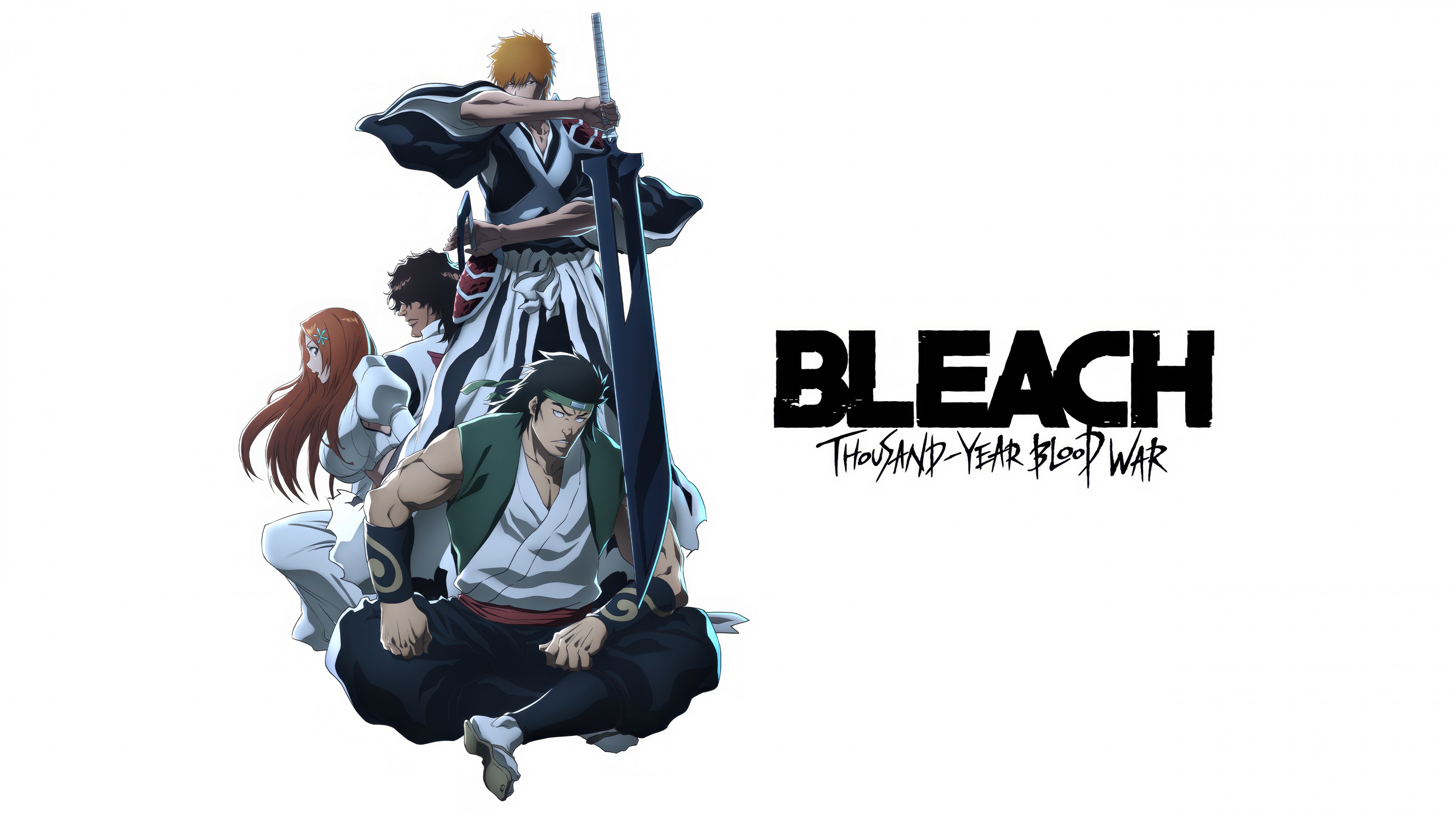 Ichigo Kurosaki from the anime series Bleach: Thousand-Year Blood War against a white background