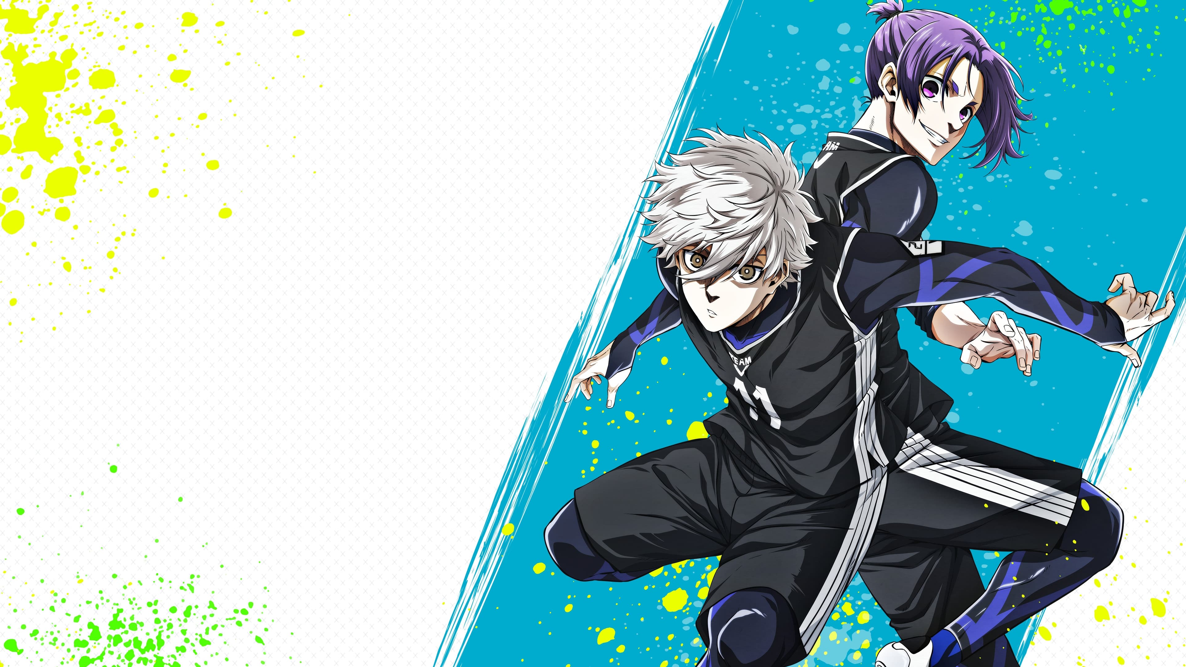 Seishiro Nagi, the talented striker from the Blue Lock anime, looking focused.