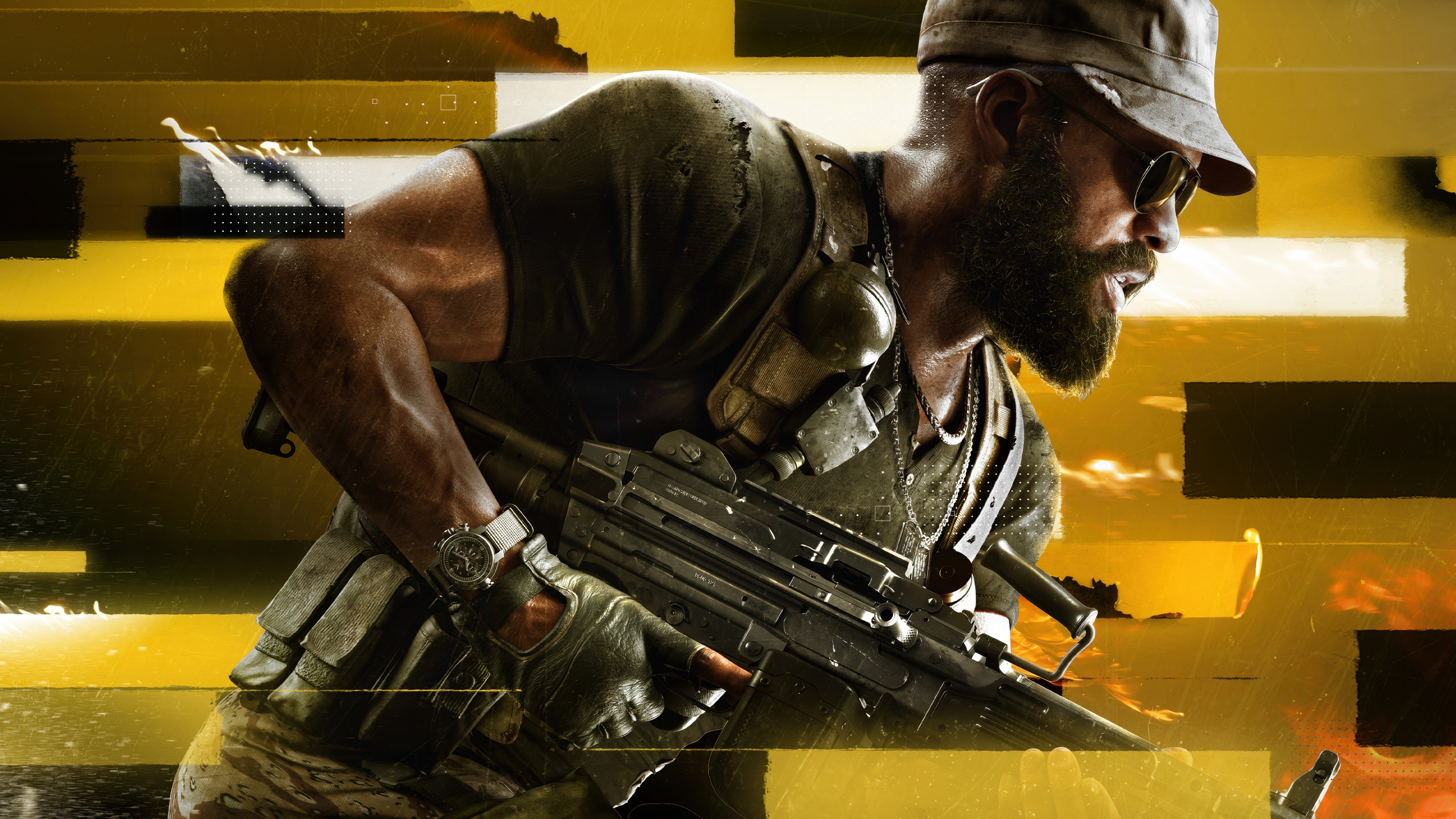 A highly detailed tactical soldier from Call of Duty: Black Ops 6 Season 5 equipped with advanced combat gear.