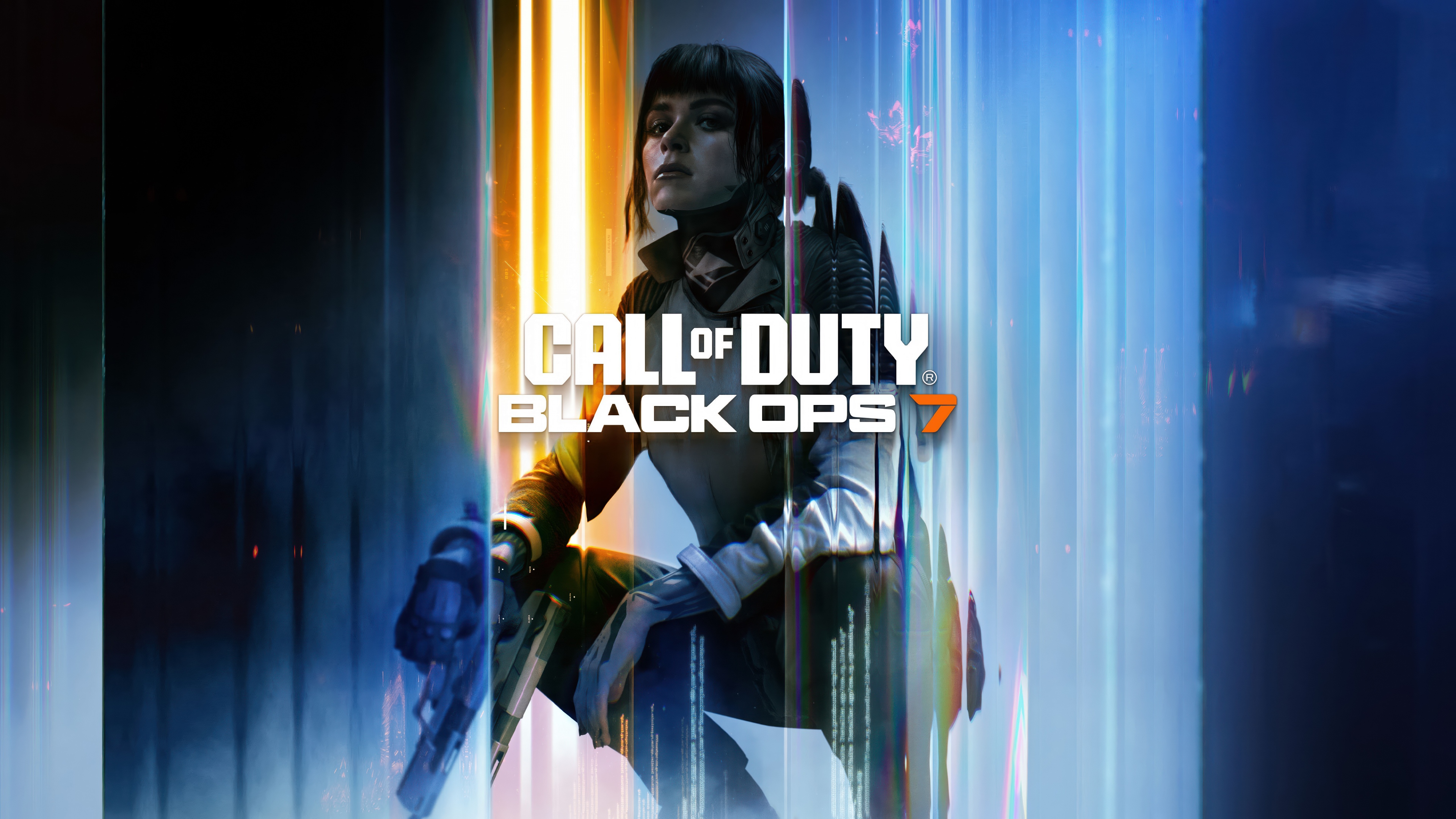 A highly detailed tactical soldier equipped with advanced combat gear and weaponry, representing the visual fidelity of Call of Duty: Black Ops 7.