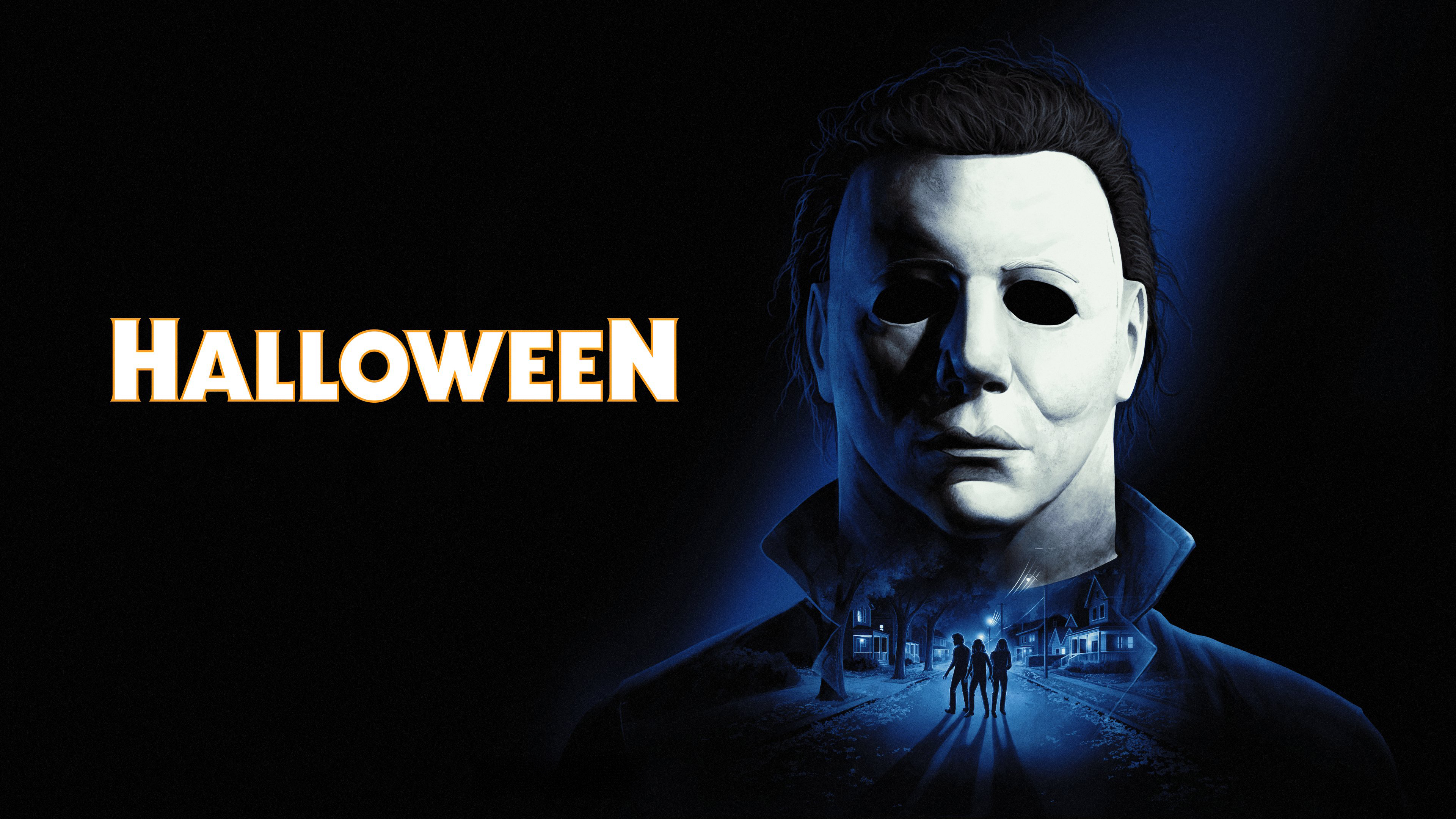 Michael Myers from the Halloween franchise standing against a dark, cinematic background as key art for a 2026 game concept.