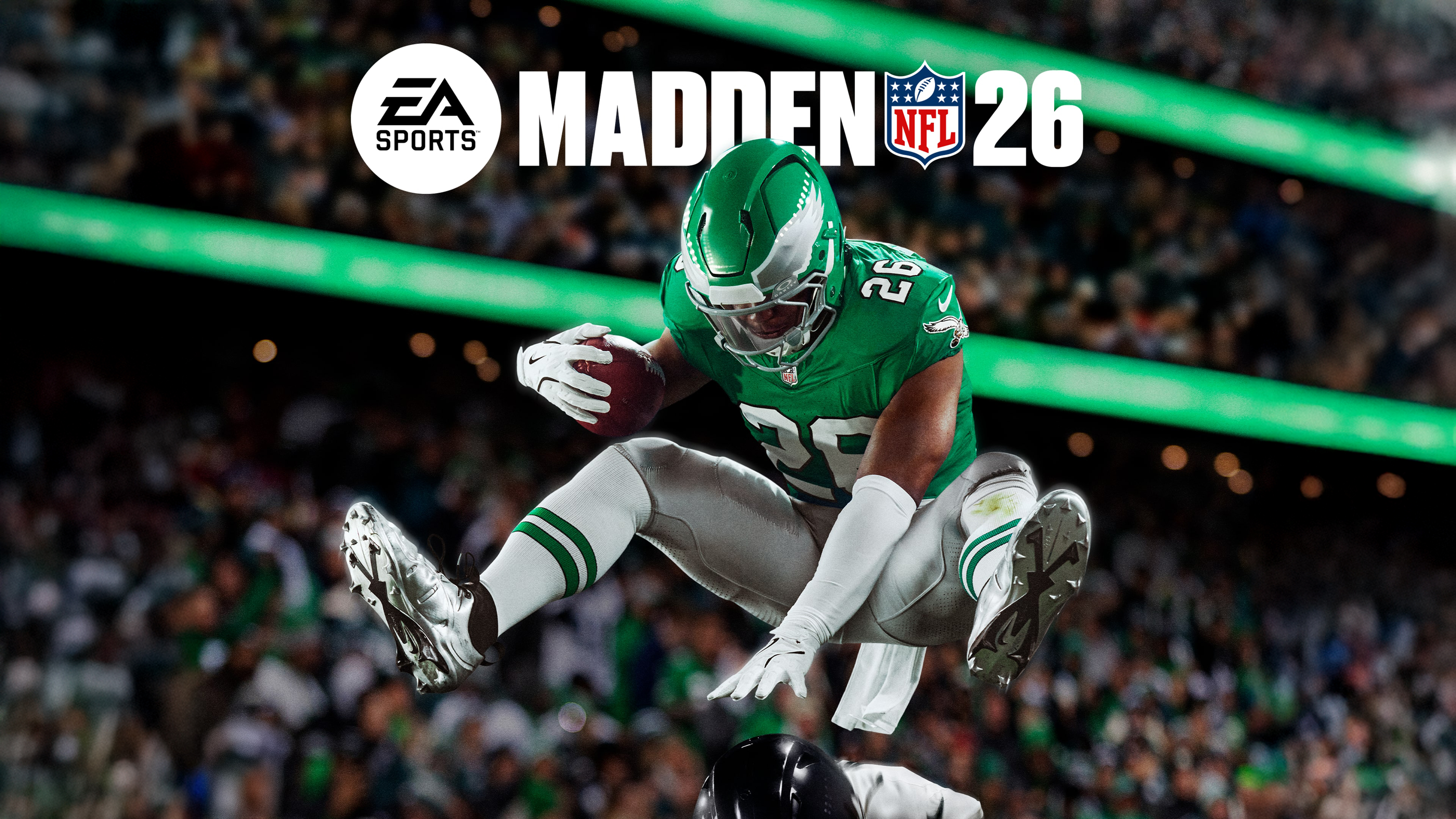 Saquon Barkley playing American football in Madden NFL 26