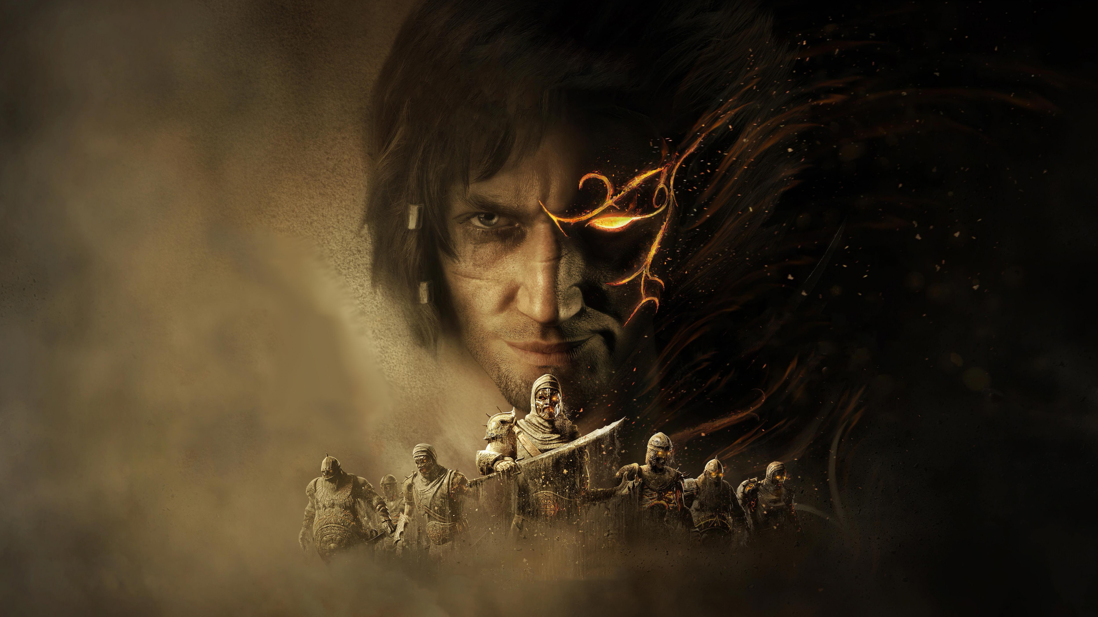 Cinematic 5K concept art of a Persian warrior inspired by the worlds of For Honor and Prince of Persia.