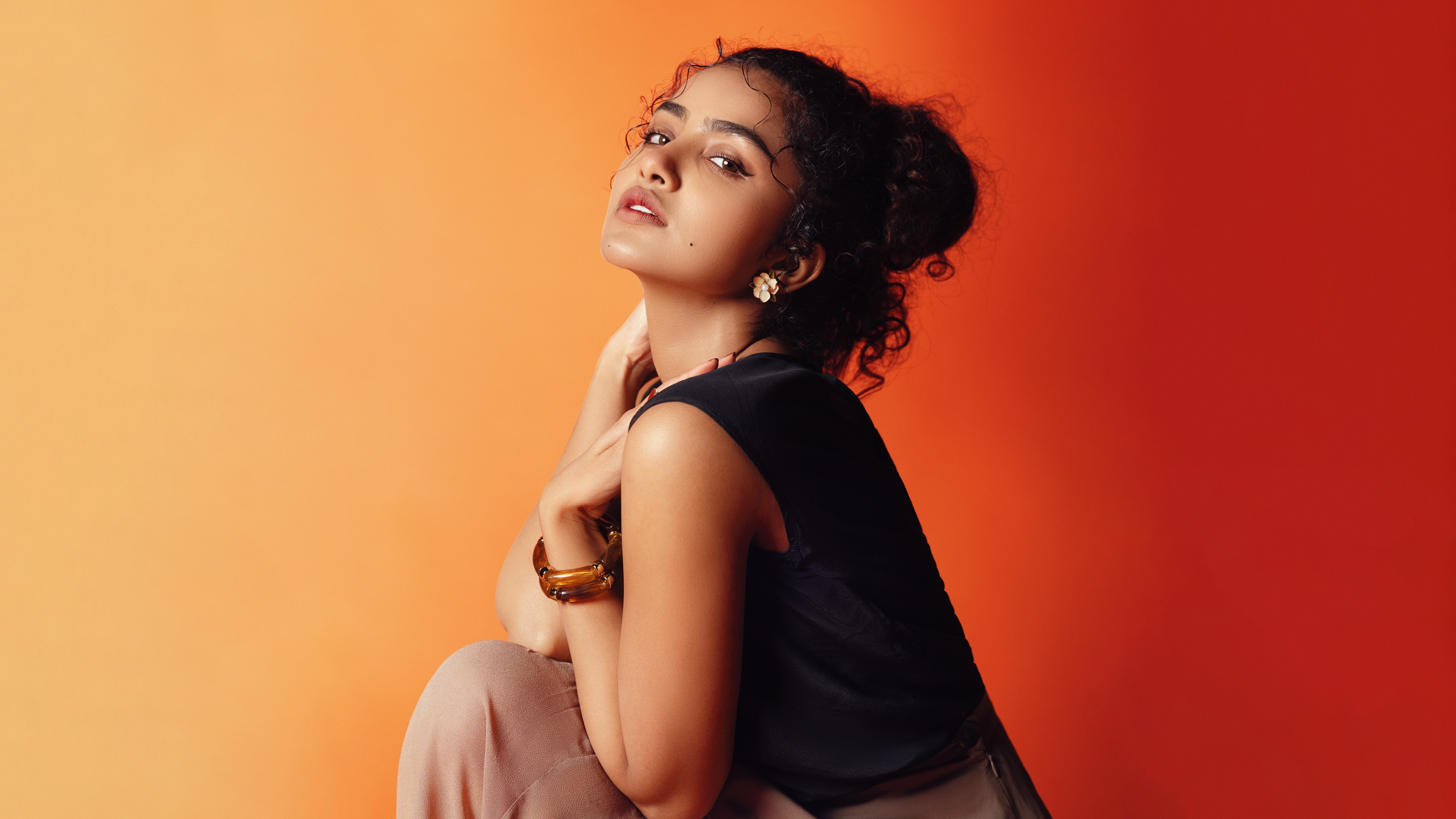 A high-definition, professional close-up portrait of Indian actress Anupama Parameswaran.