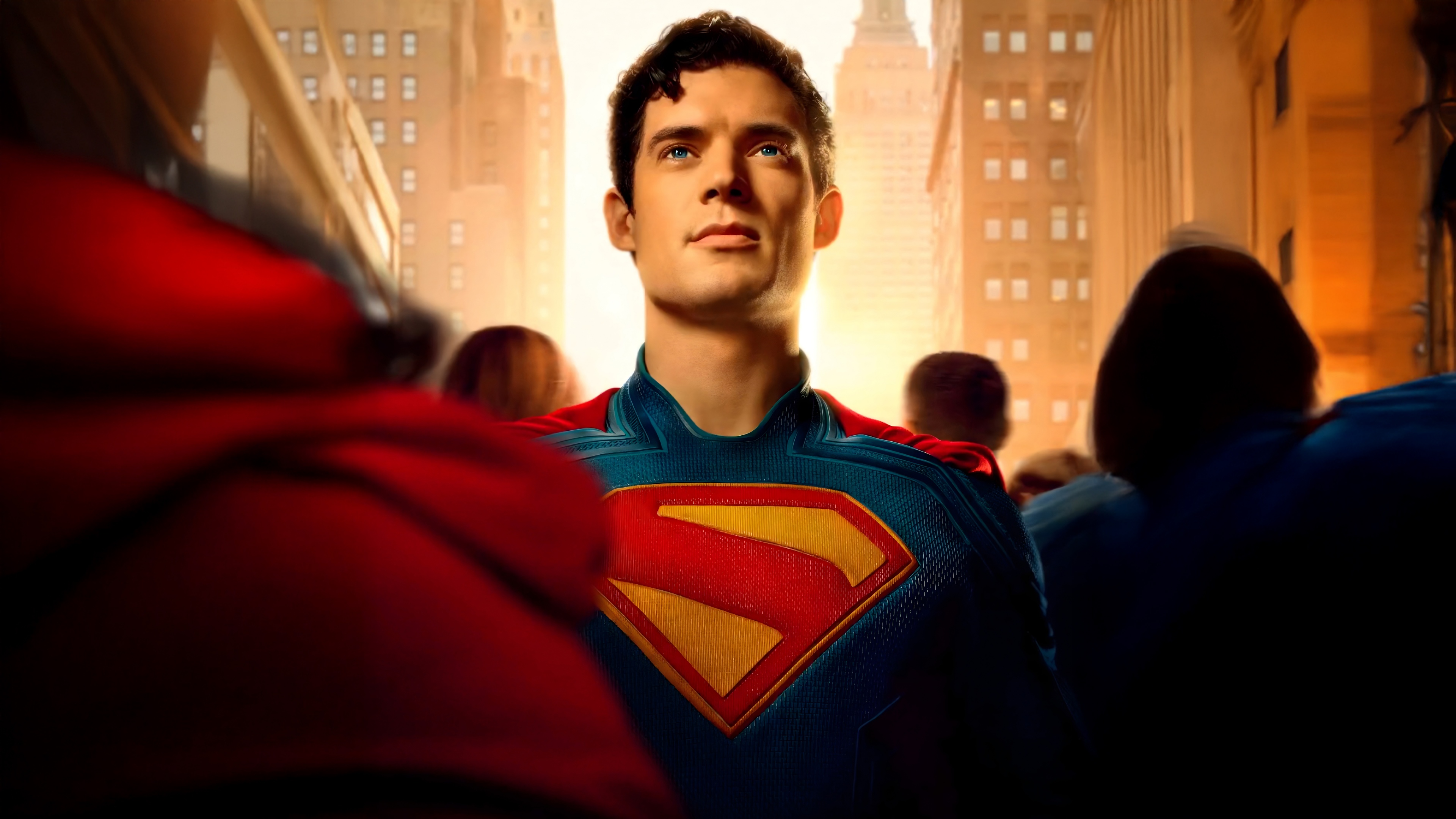 Cinematic portrait of David Corenswet as Clark Kent (Superman) from the DC Universe