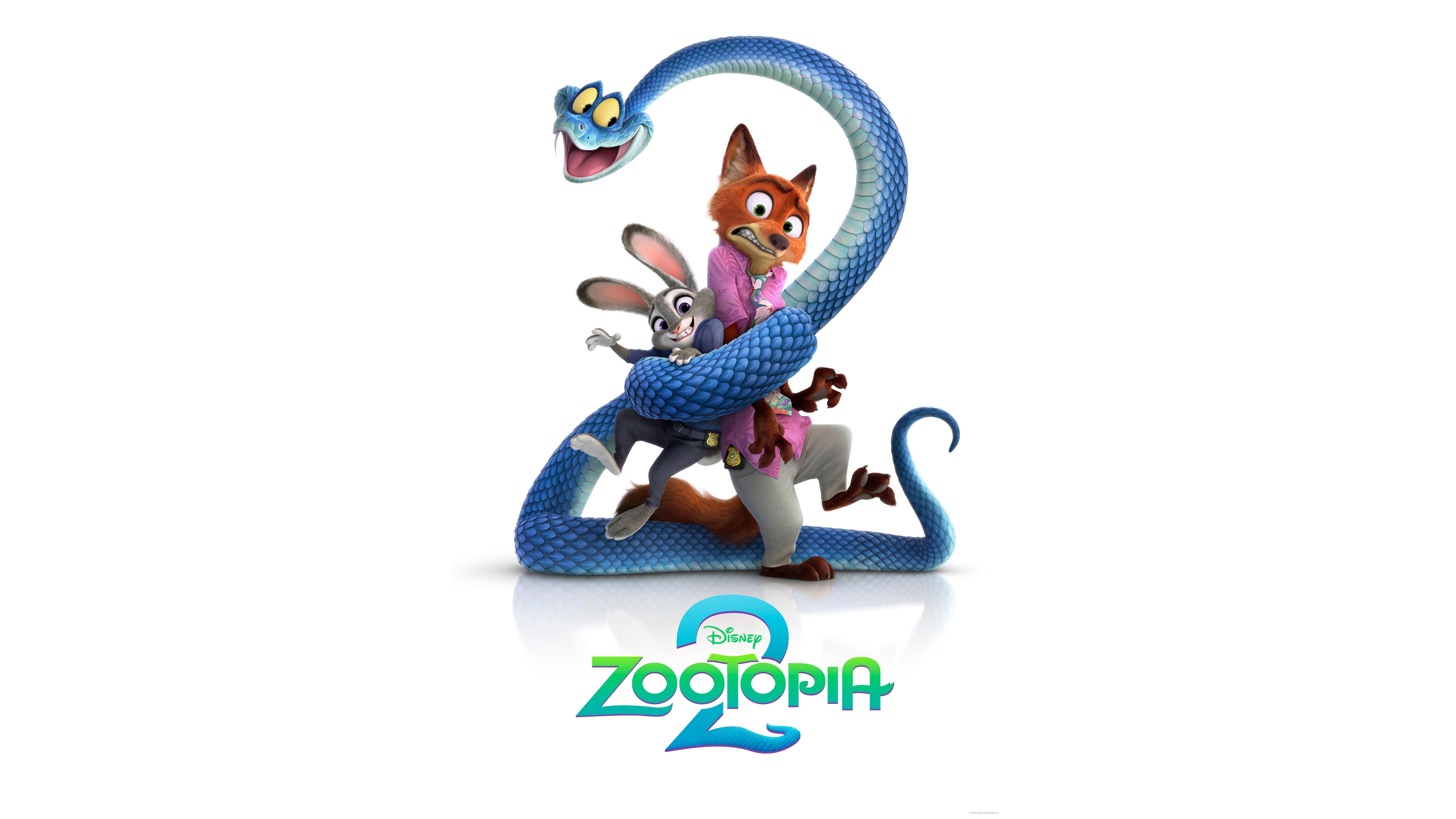 Detailed 8K character render of Judy Hopps from the movie Zootopia 2 on a white background