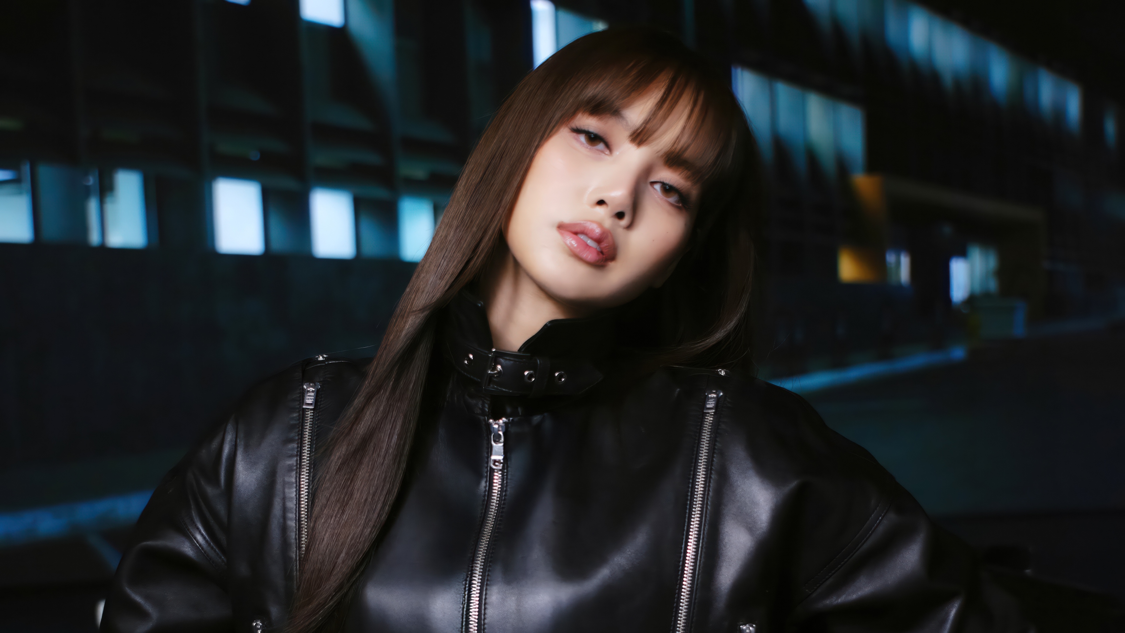 A high-resolution 5K portrait of Lisa, the K-pop idol from BLACKPINK.