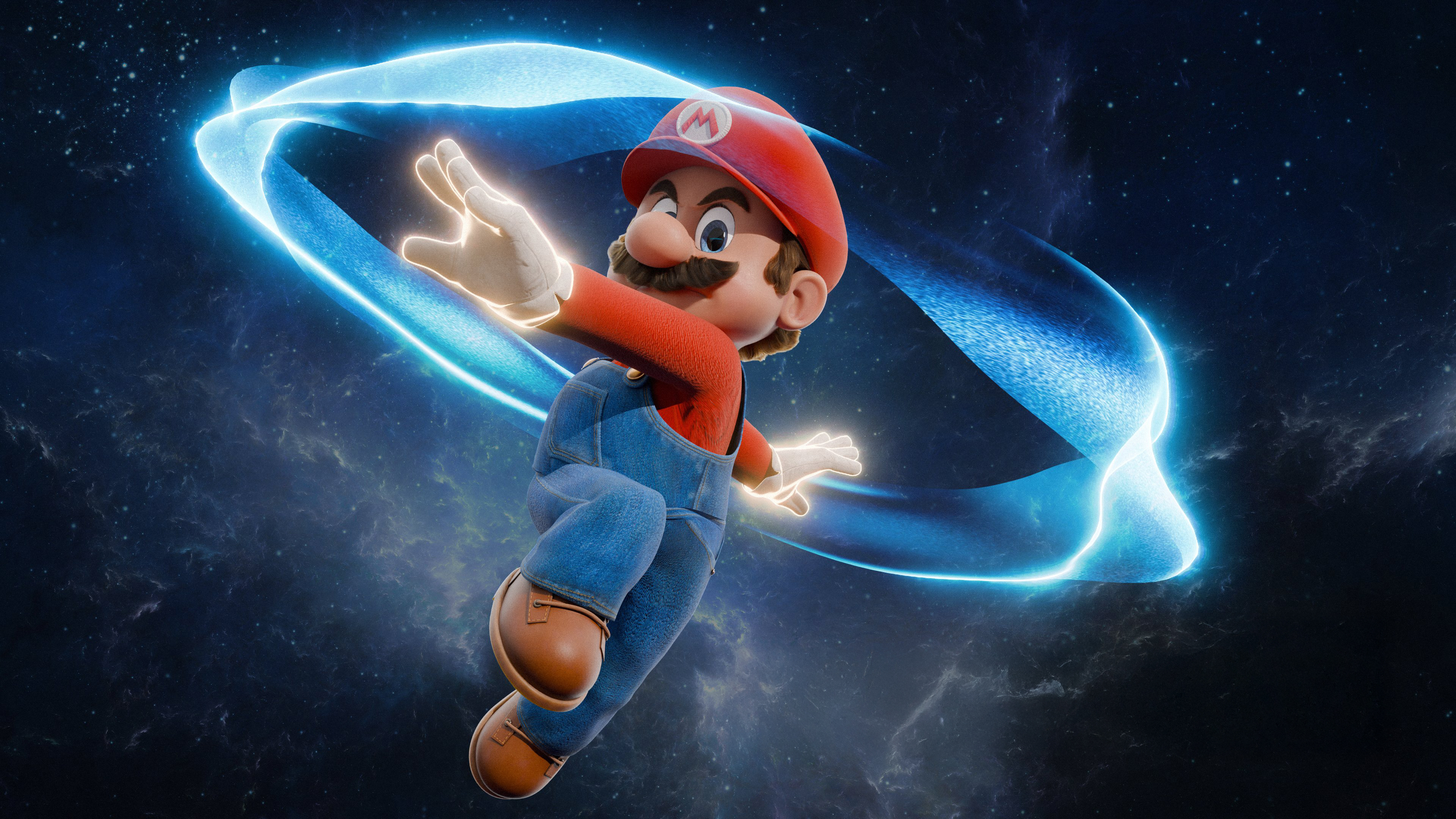 A high-quality 3D render of Super Mario from the Nintendo Super Mario series.