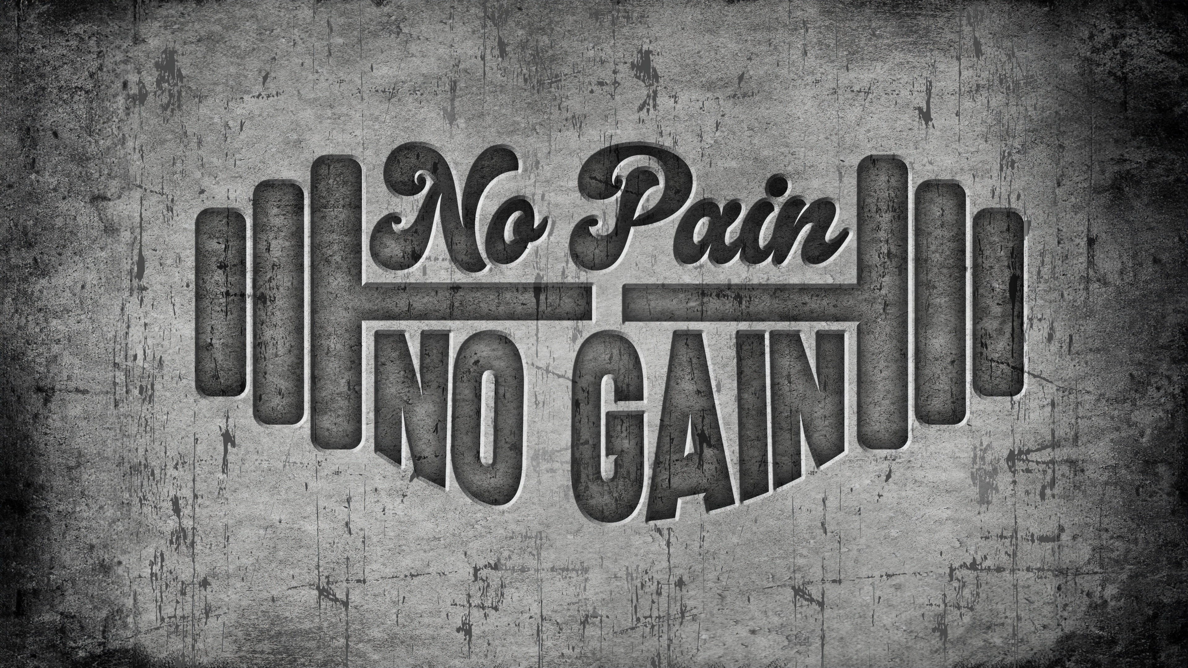 A muscular athlete performing heavy weightlifting in a gym, embodying the 'No Pain No Gain' mantra.