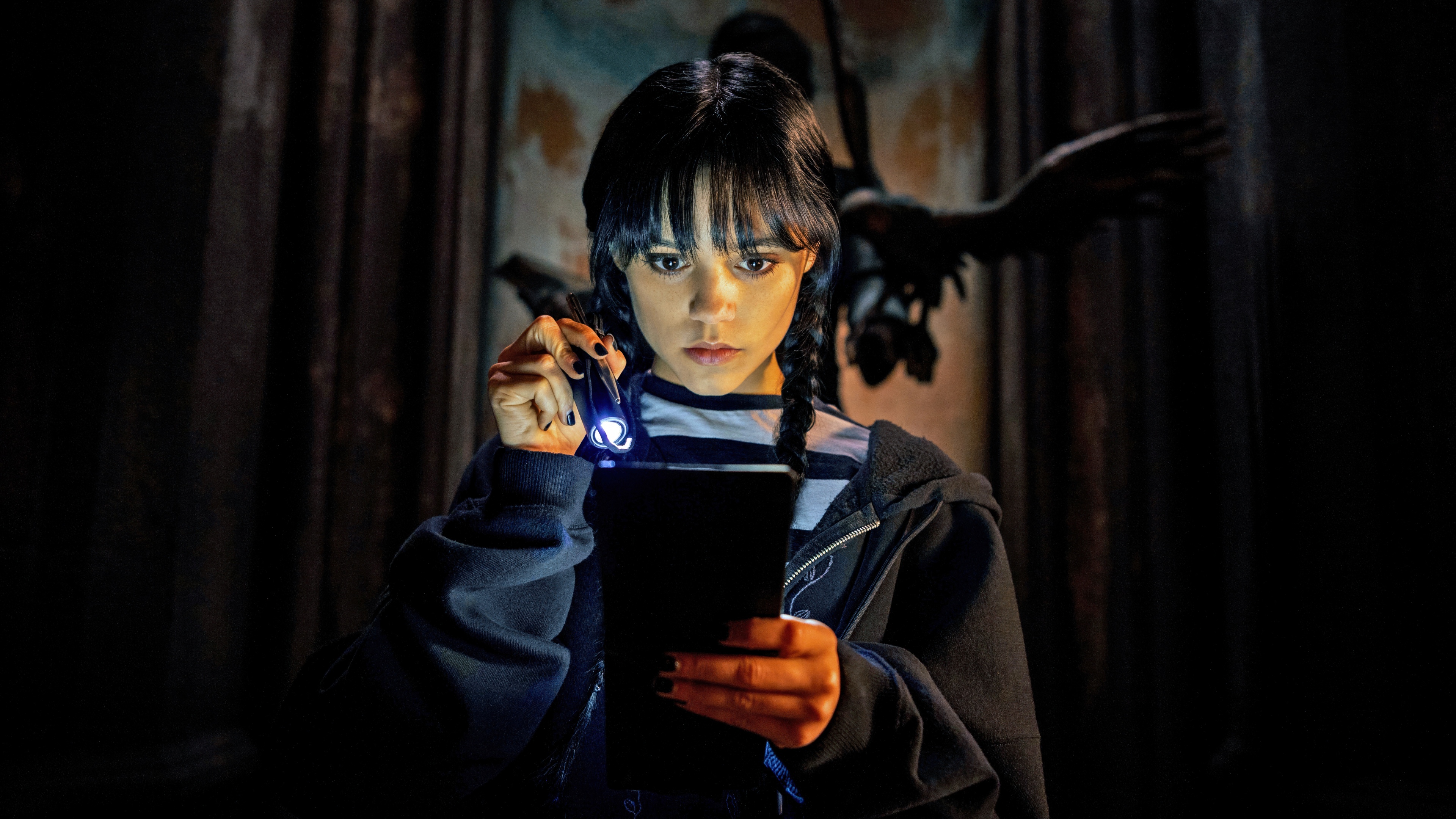 Jenna Ortega as Wednesday Addams from the Netflix series Wednesday Season 2