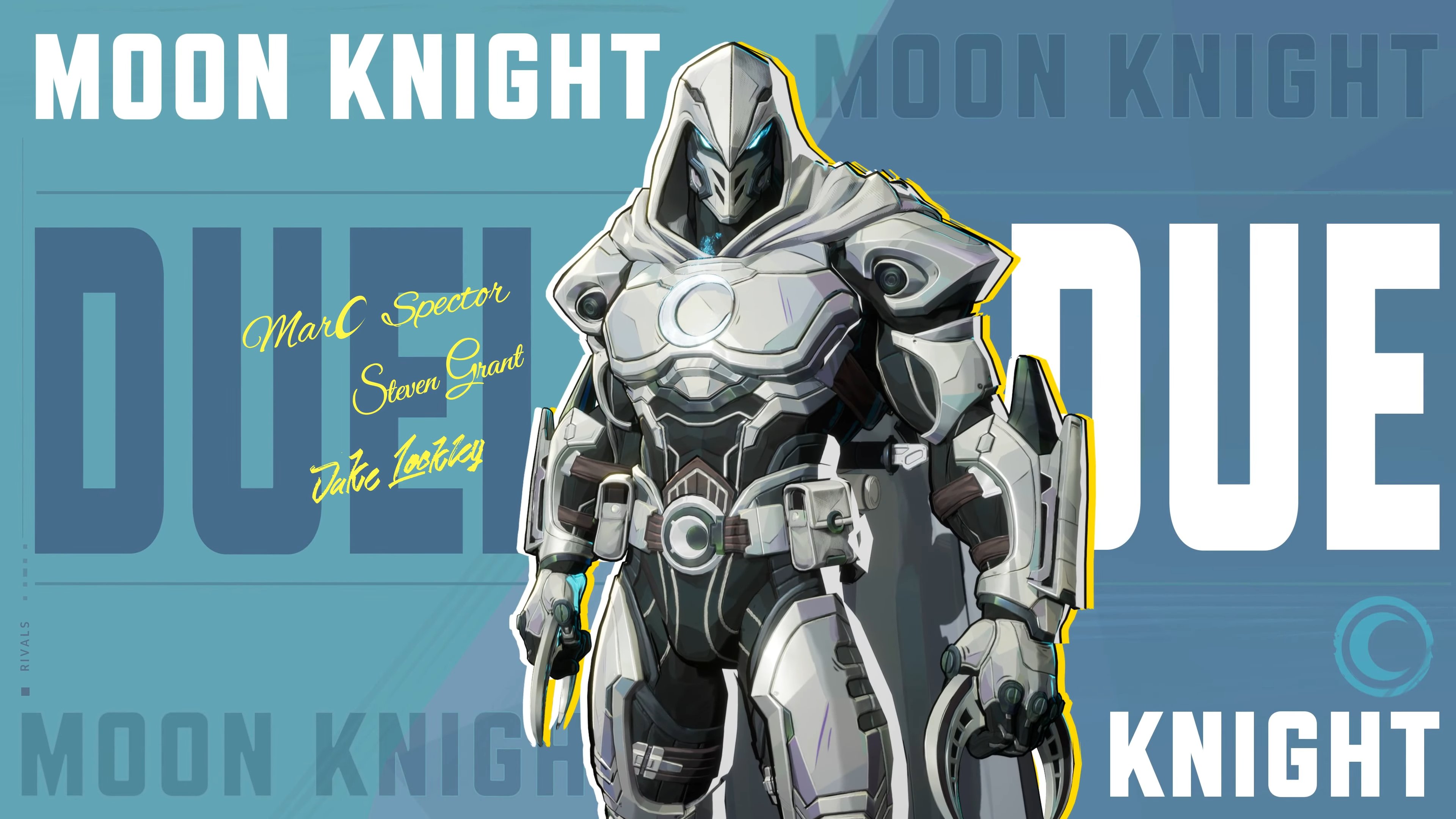Moon Knight (Marc Spector) from Marvel Rivals in a heroic pose.