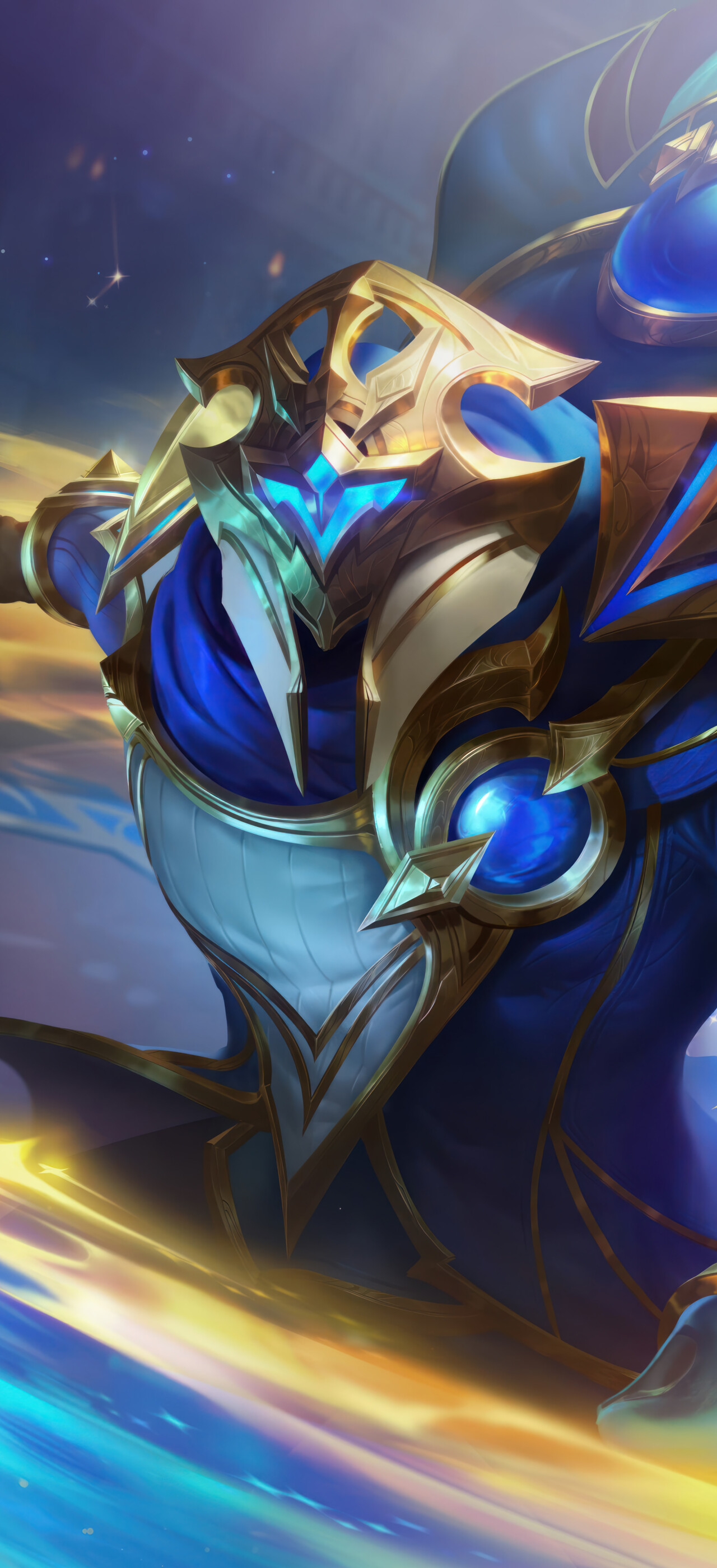 Una rappresentazione dinamica di Jax, personaggio del videogioco League of Legends, pronto alla battaglia.
