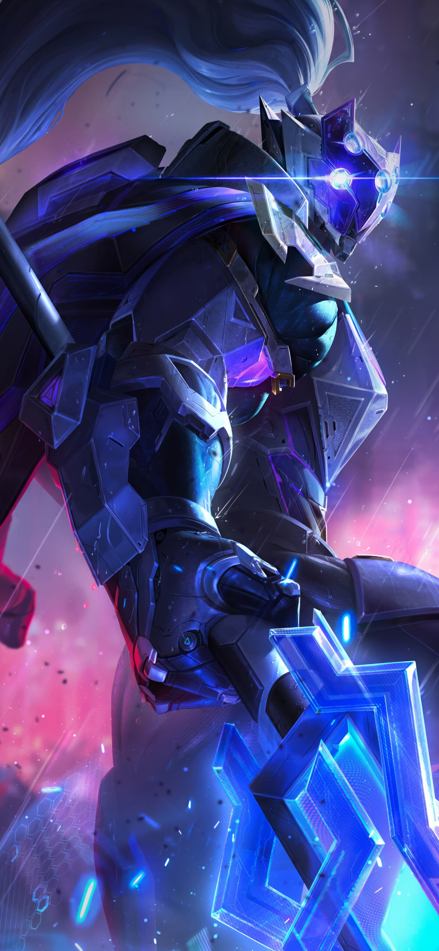 Jax from League of Legends prepared for combat in a cinematic fantasy setting.