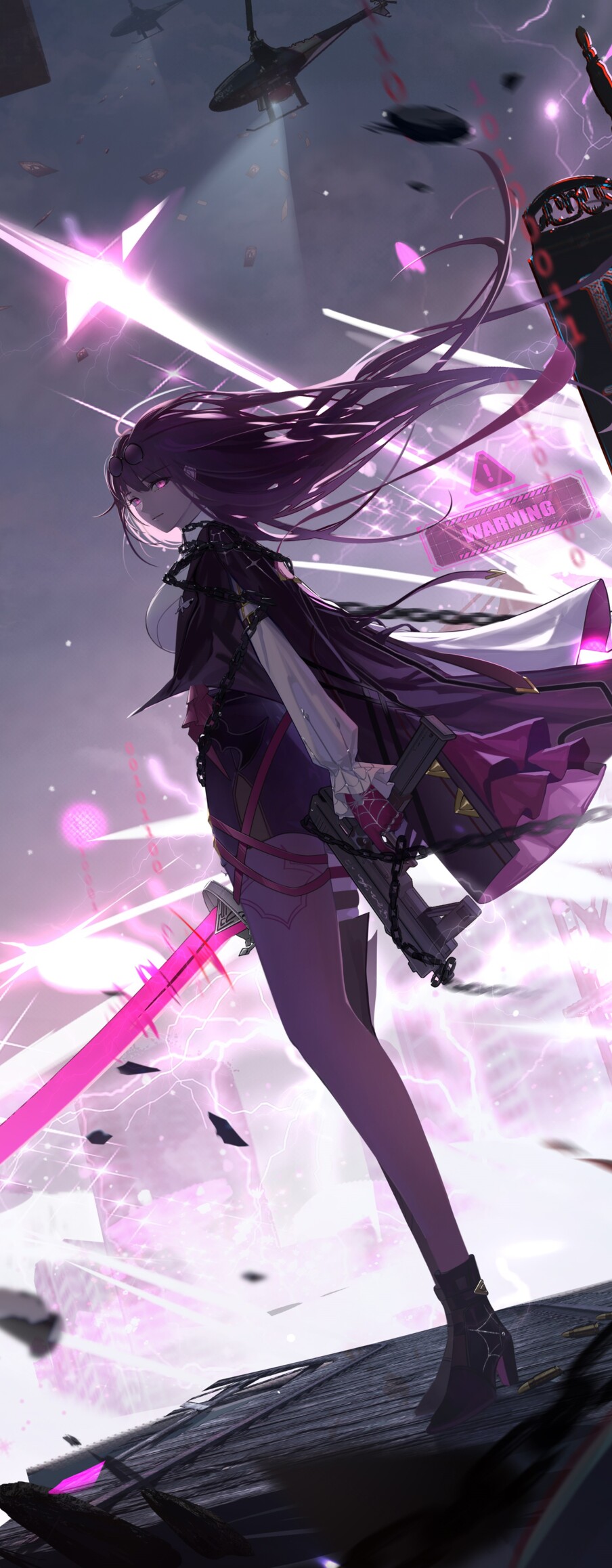 A highly detailed portrait of Kafka from the video game Honkai: Star Rail.